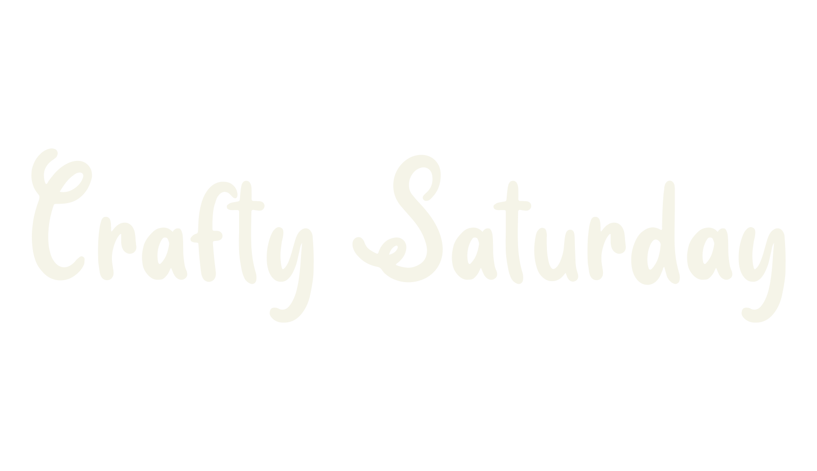 Crafty Saturday, cricut font preview