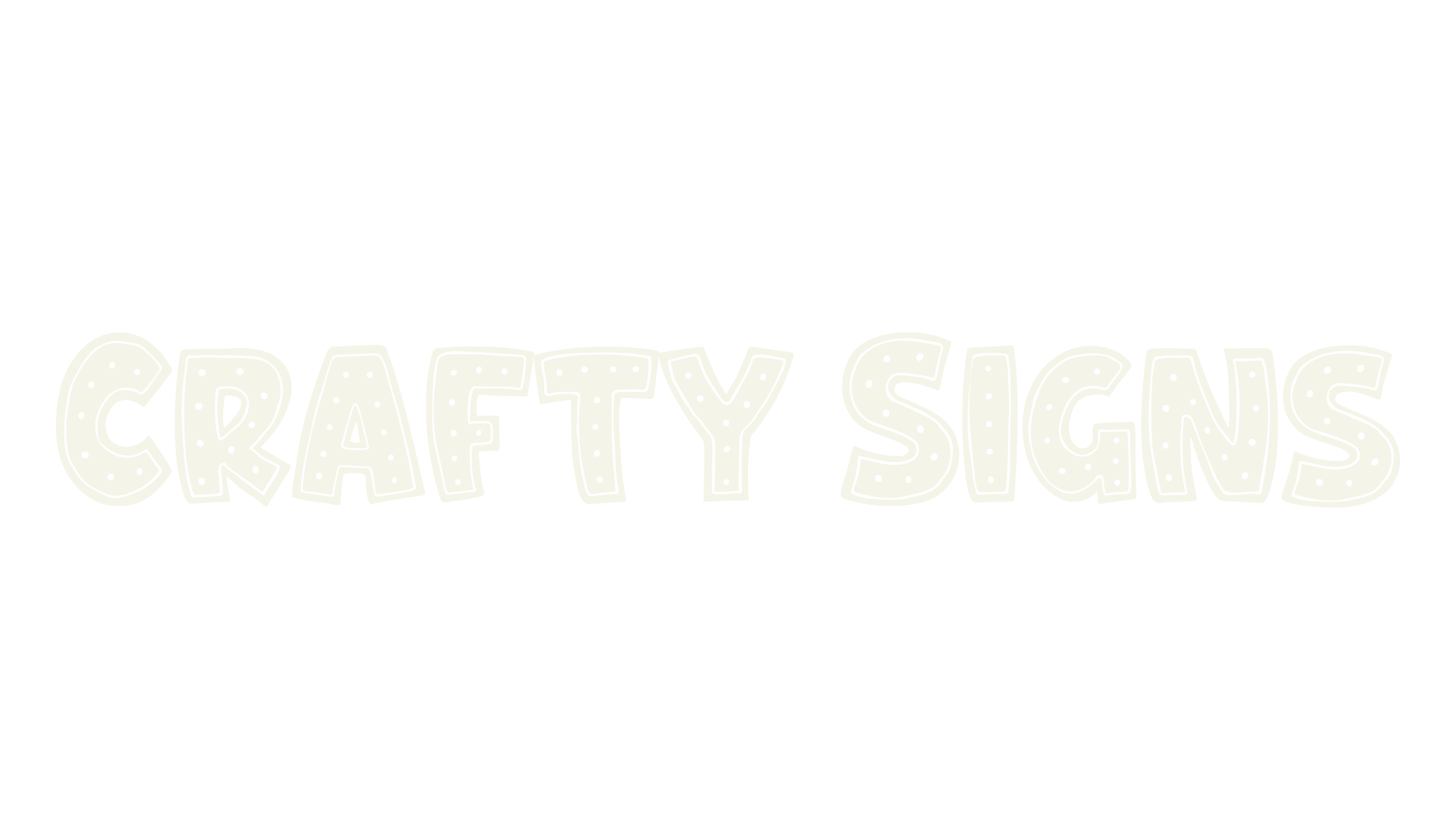 Crafty Signs, neon font preview