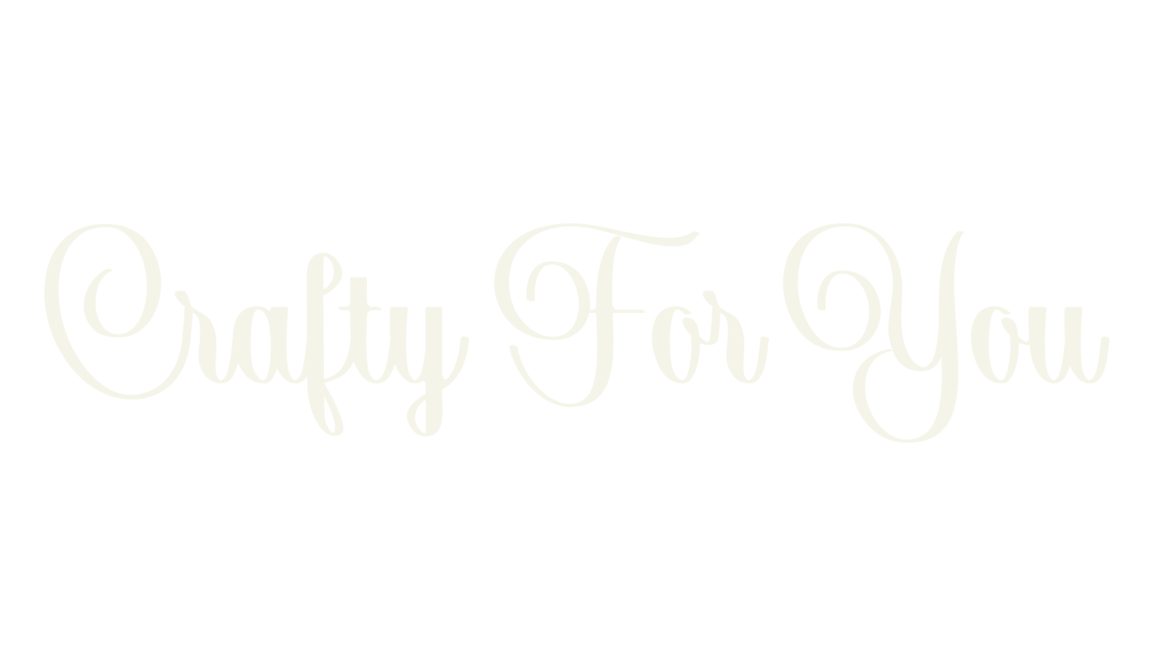 Crafty For You, calligraphy font preview