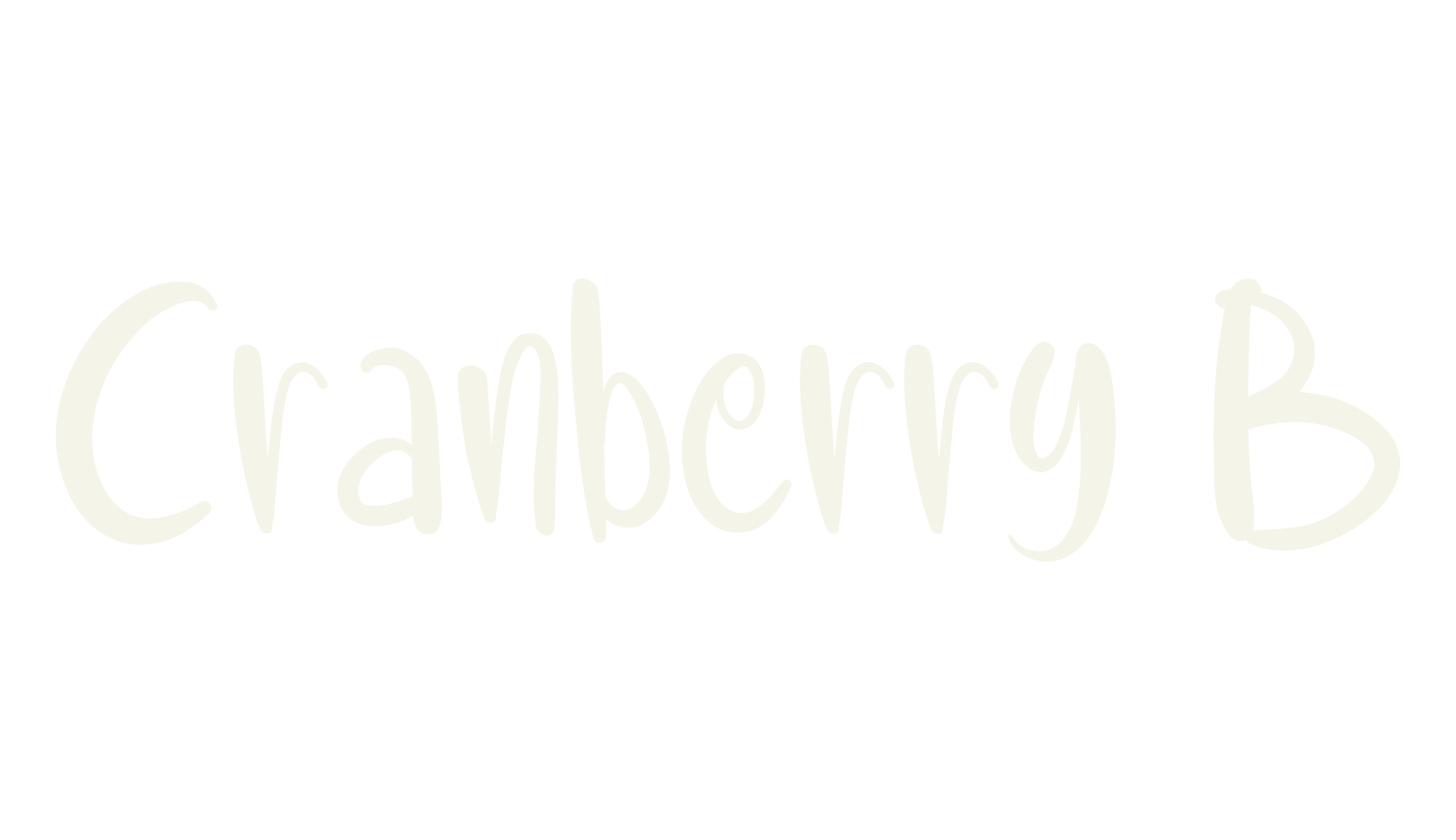 Cranberry B, cafe font preview