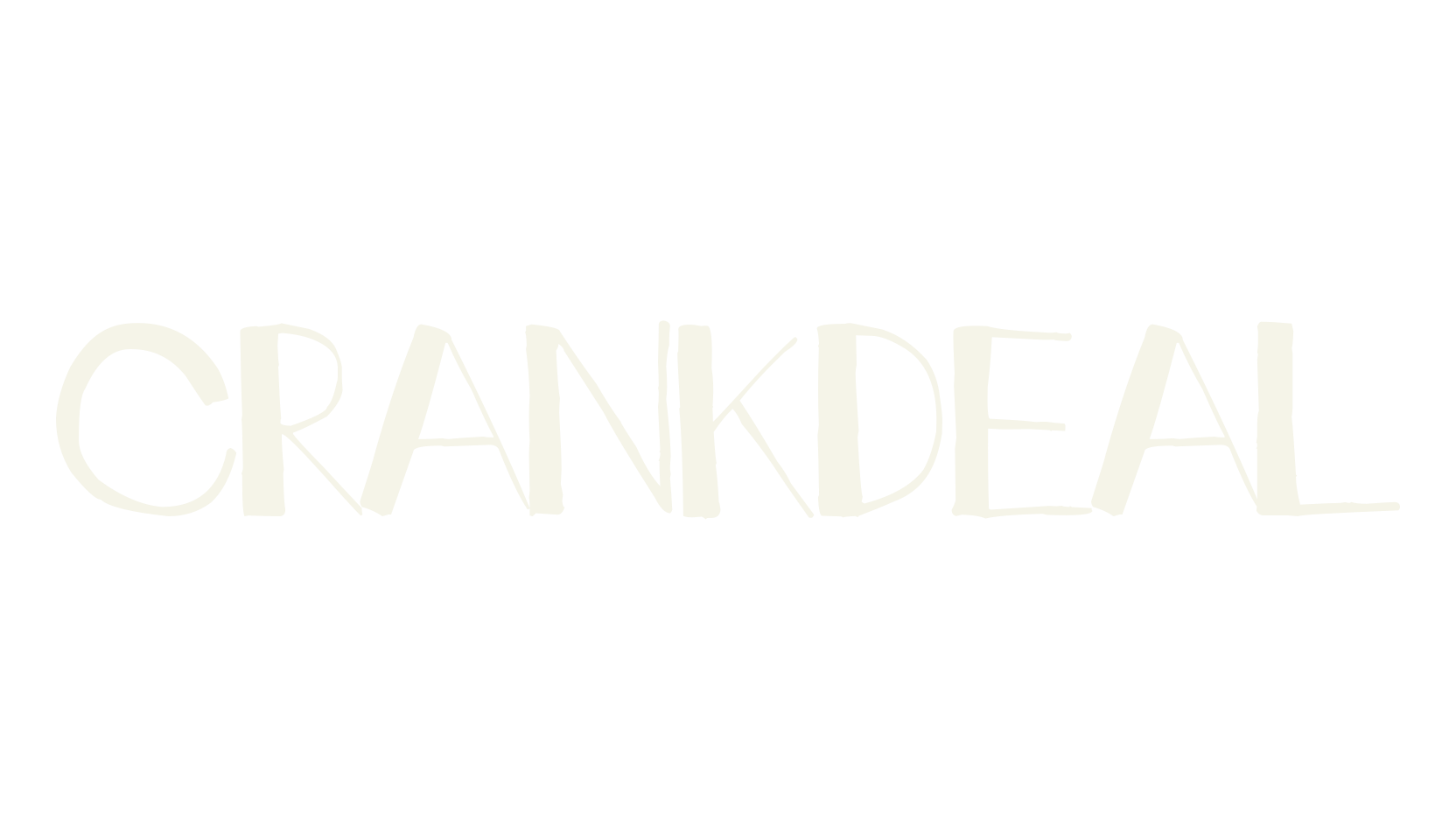 crankdeal, hand drawn font preview