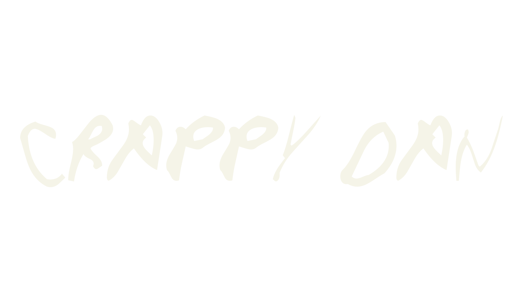 Crappy Dan, handwritten font preview