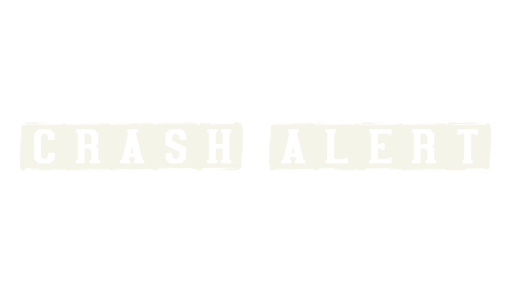 Crash Alert, logo font preview