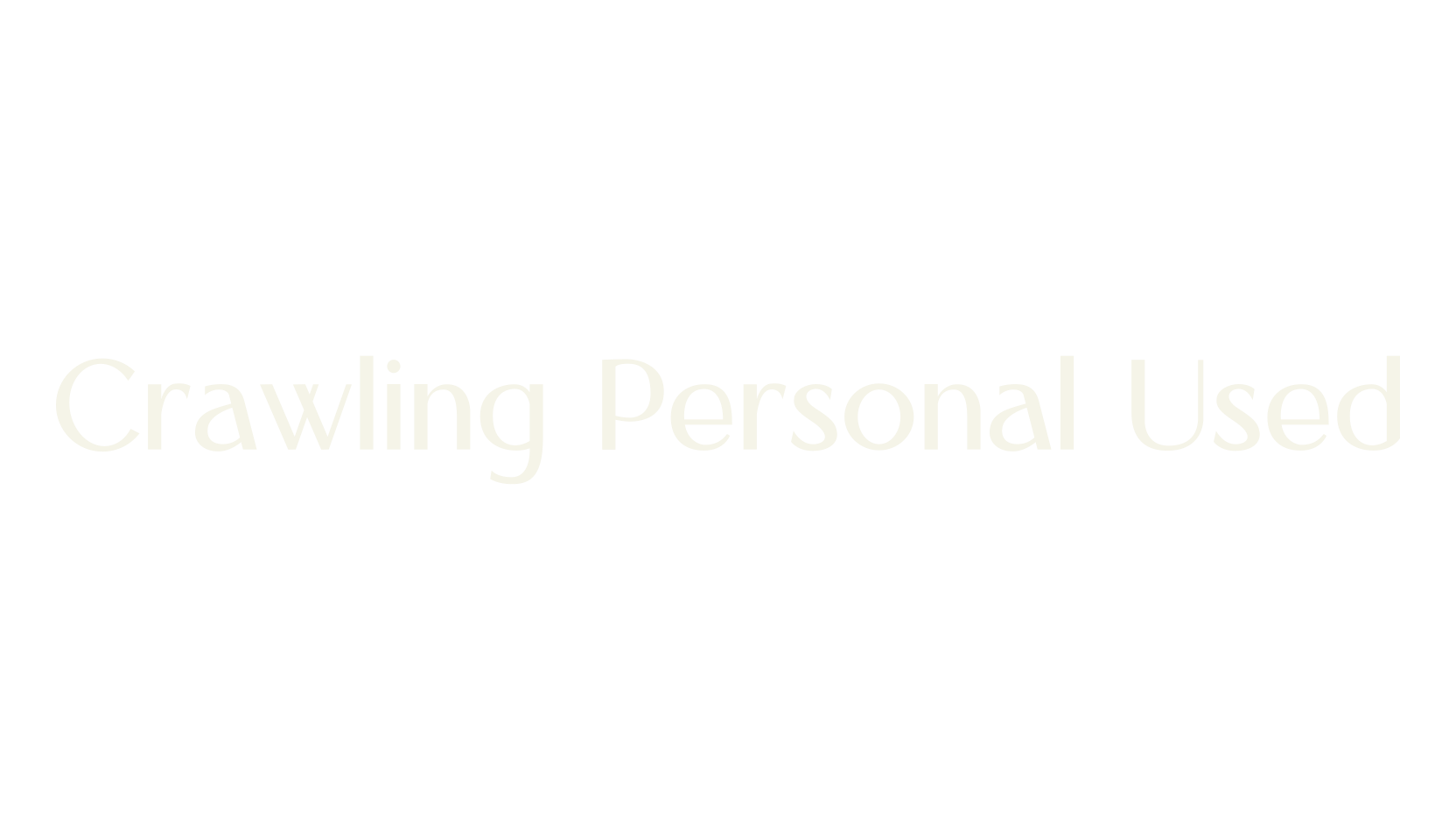 Crawling Personal Used, sans serif font preview