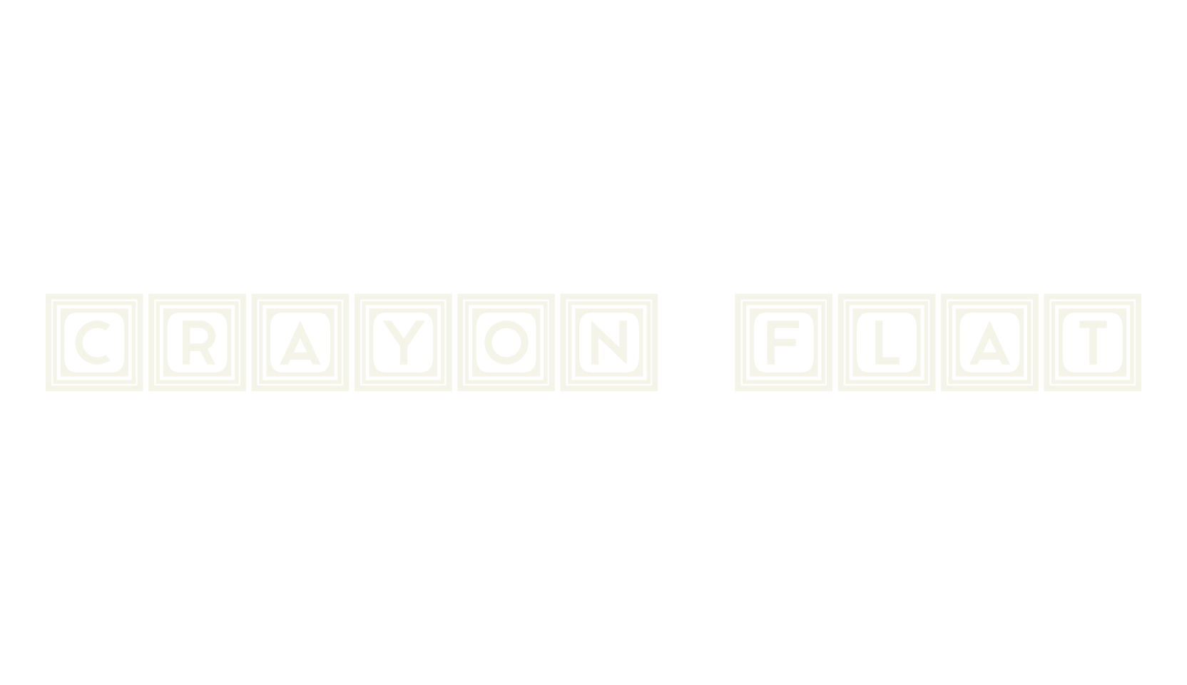 Crayon Flat, art deco font preview