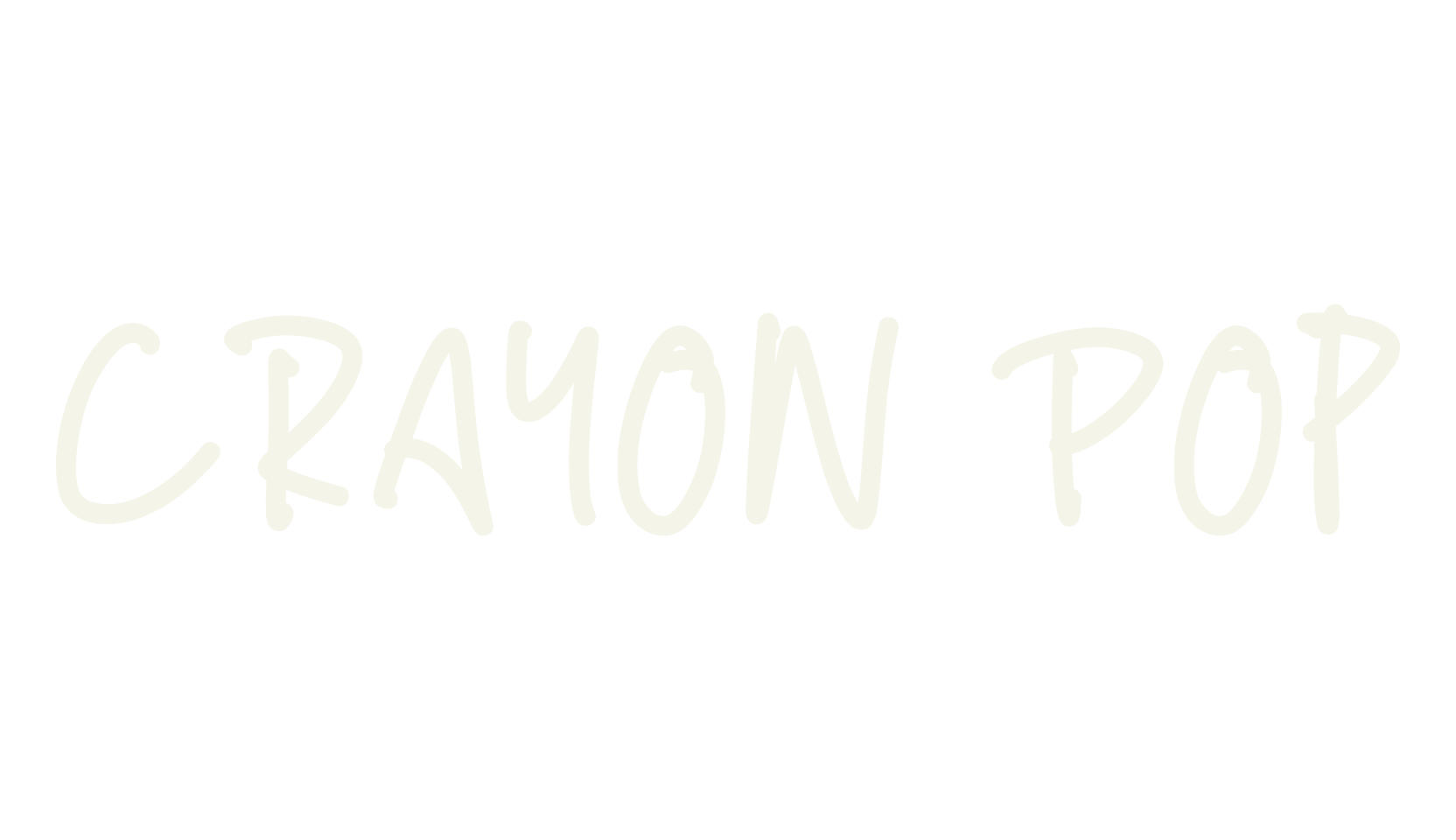 Crayon Pop, handwritten font preview
