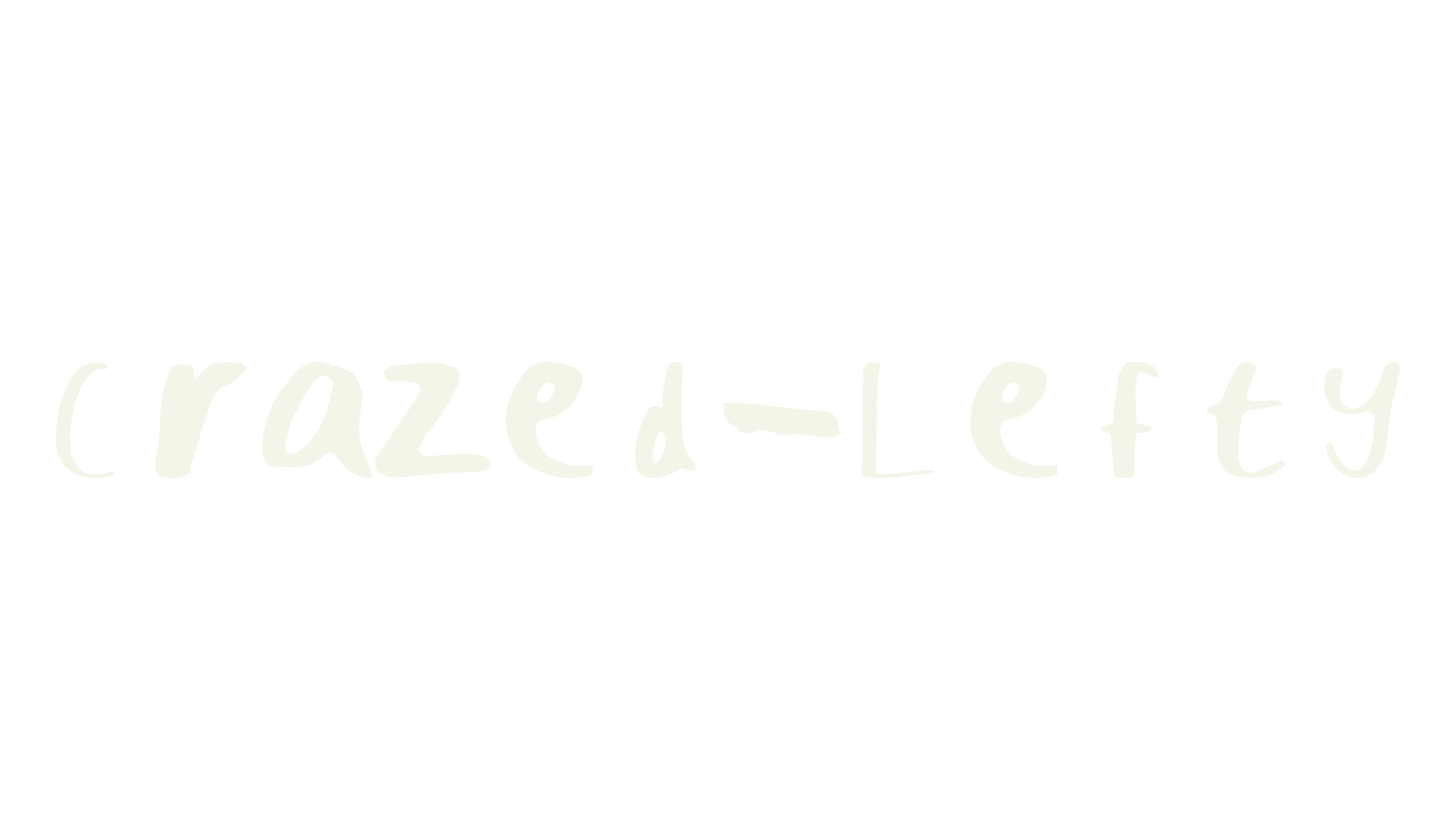 Crazed-Lefty, messy font preview