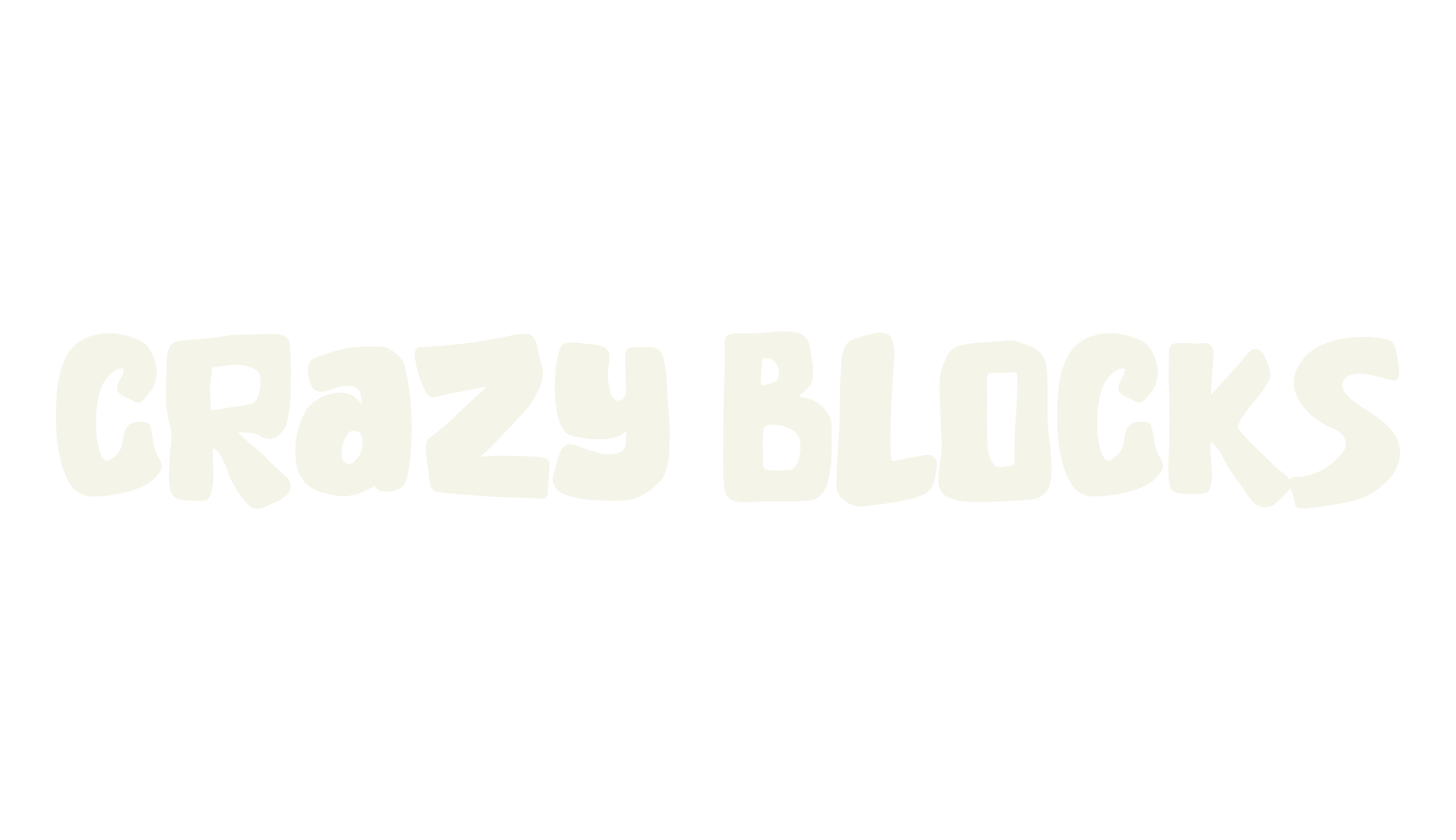 Crazy Blocks, logo font preview