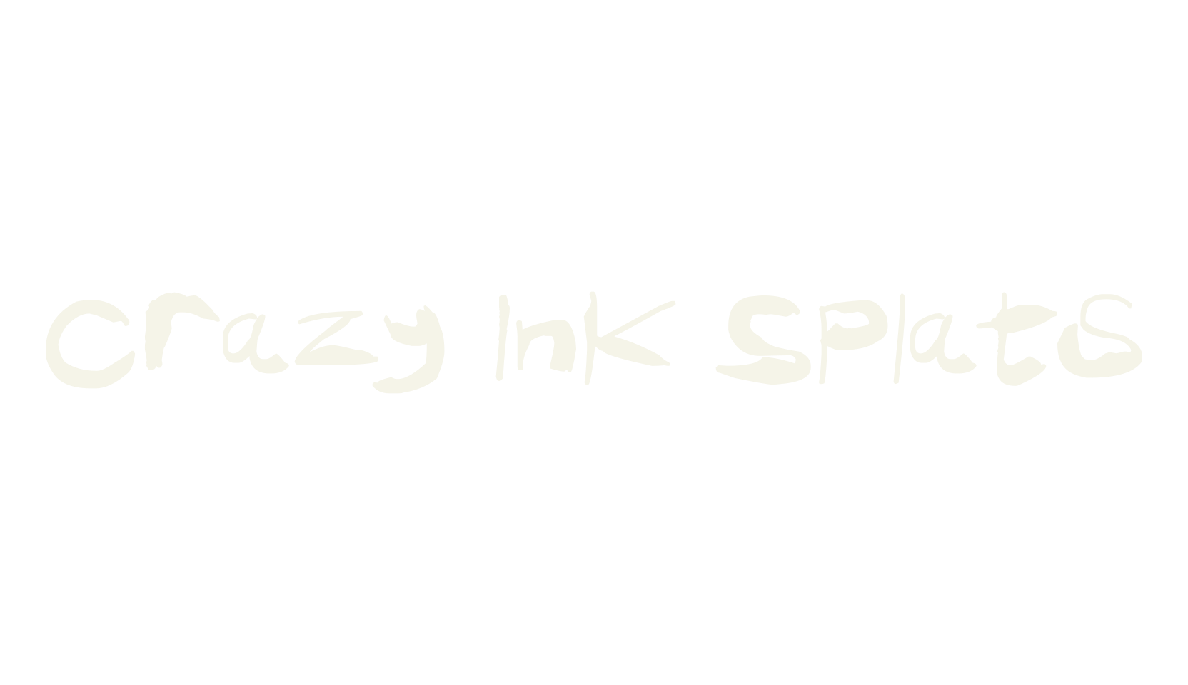 Crazy Ink Splats, fashion script font preview