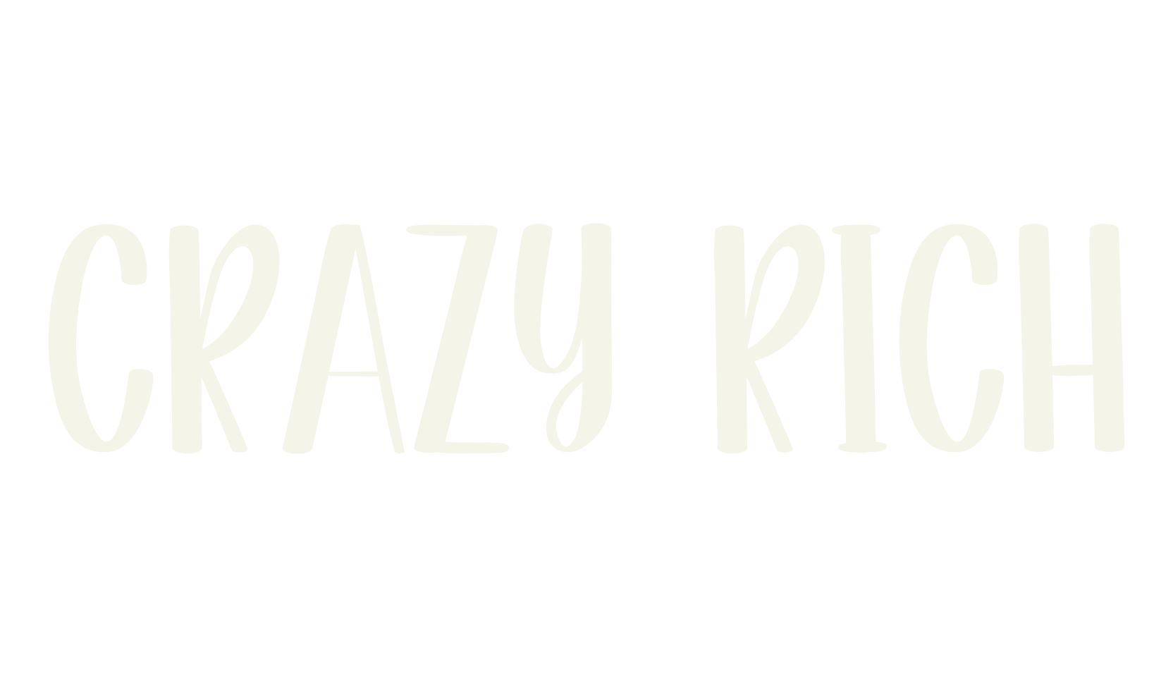 Crazy Rich, fashion script font preview