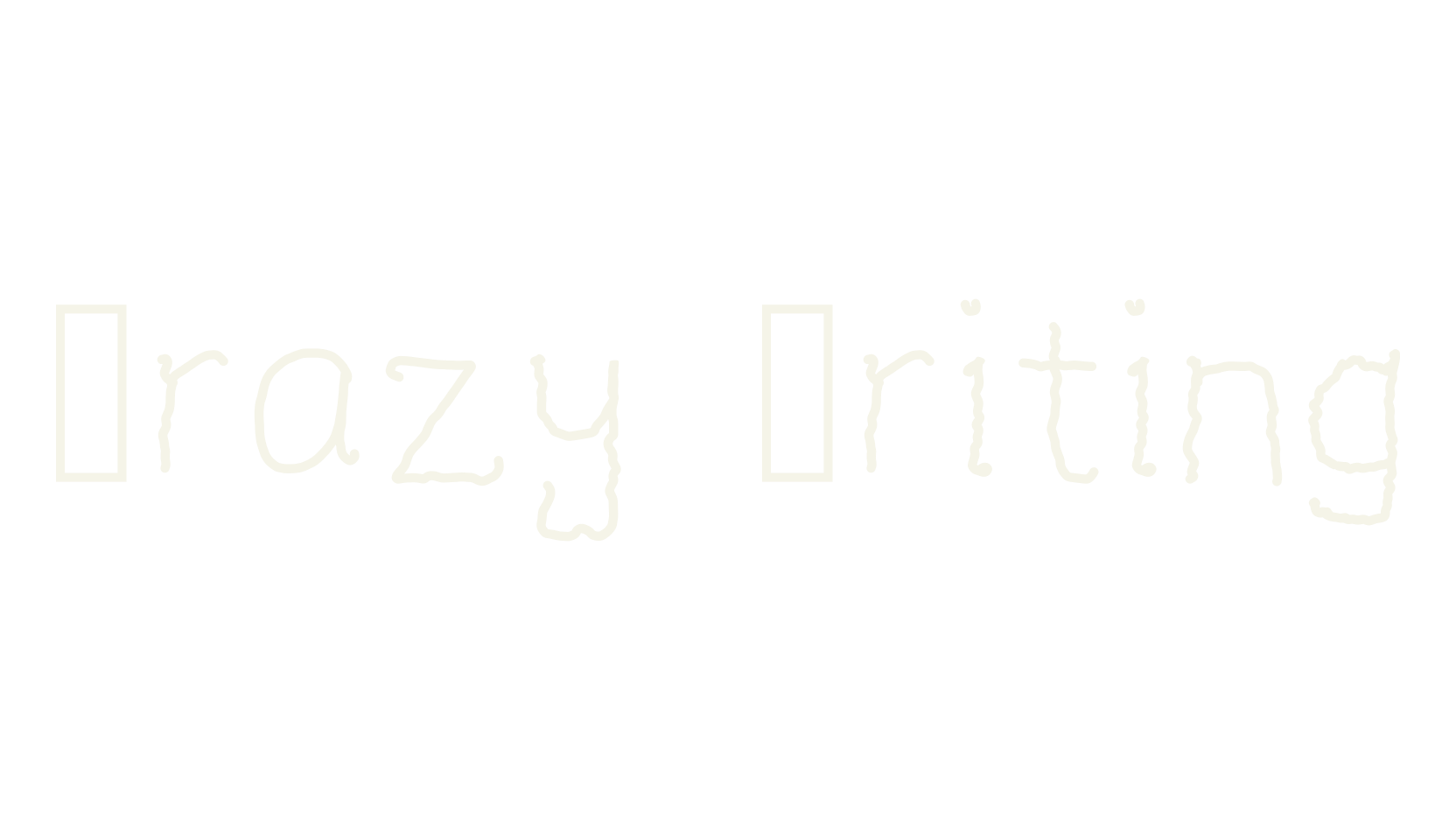 Crazy Writing, handwriting font preview