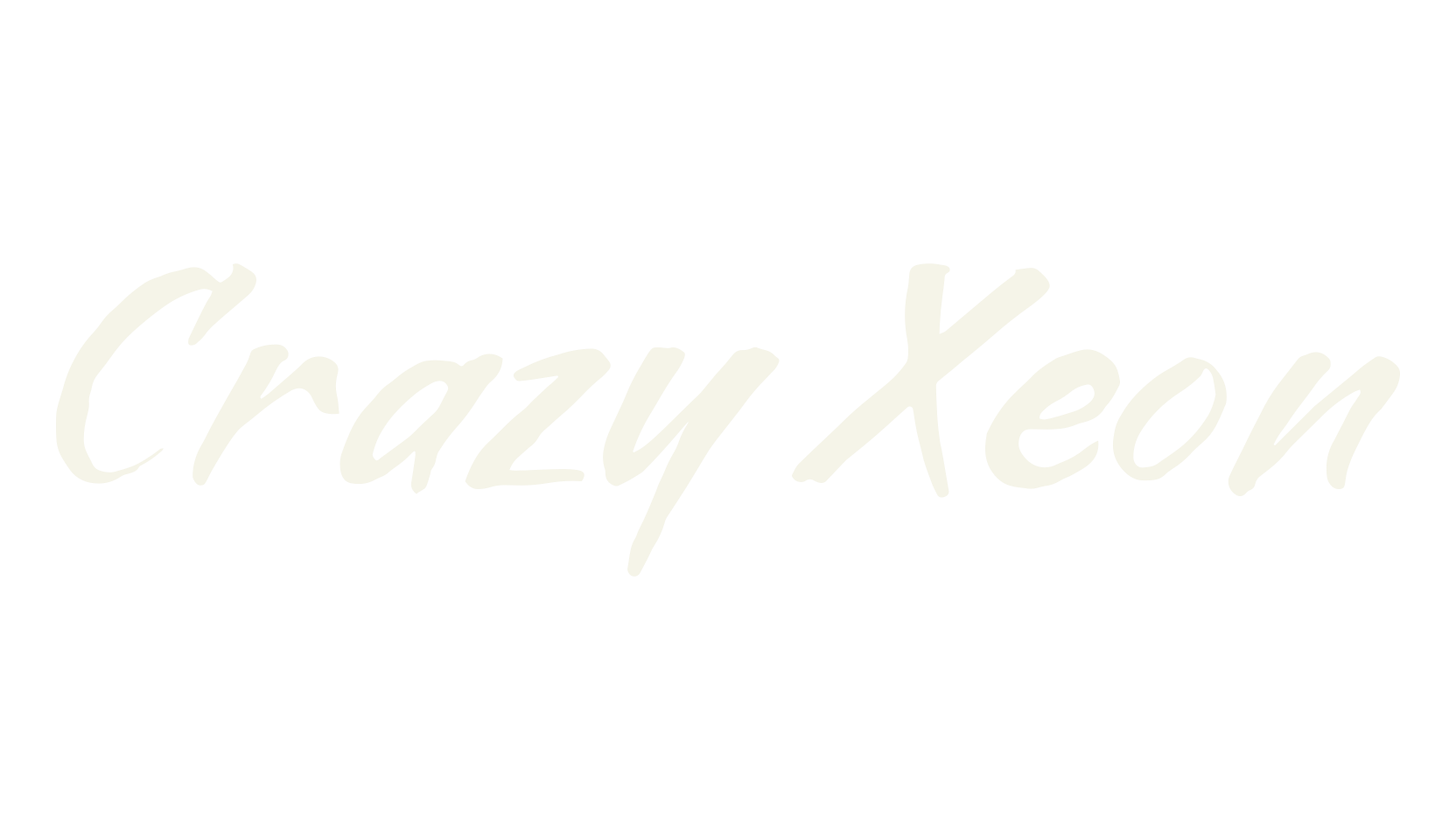 Crazy Xeon, brush font preview