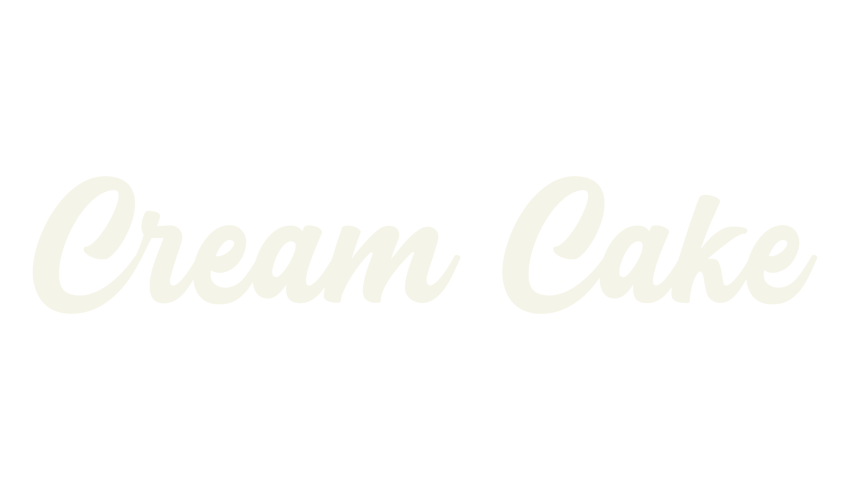 Cream Cake, thick font preview