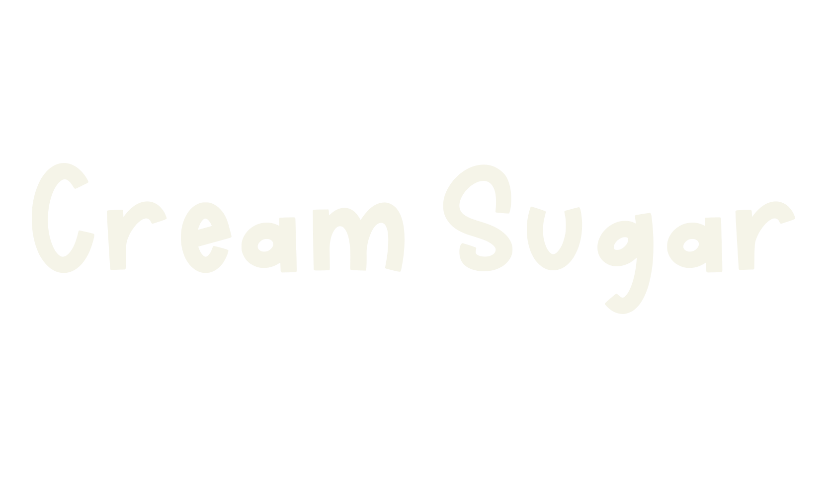 Cream Sugar, farmhouse font preview