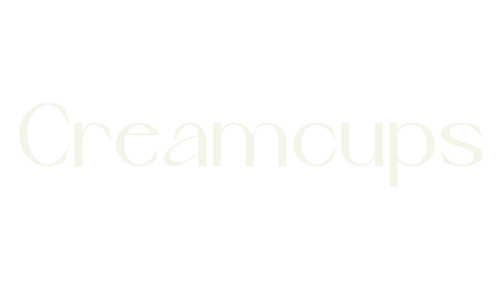 Creamcups, cafe font preview