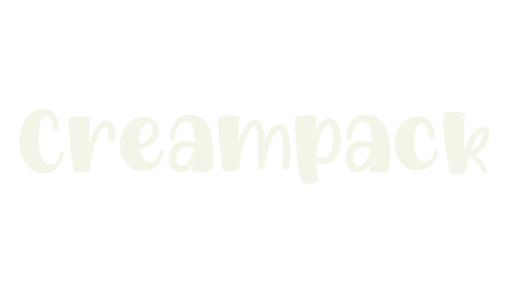 Creampack, children font preview