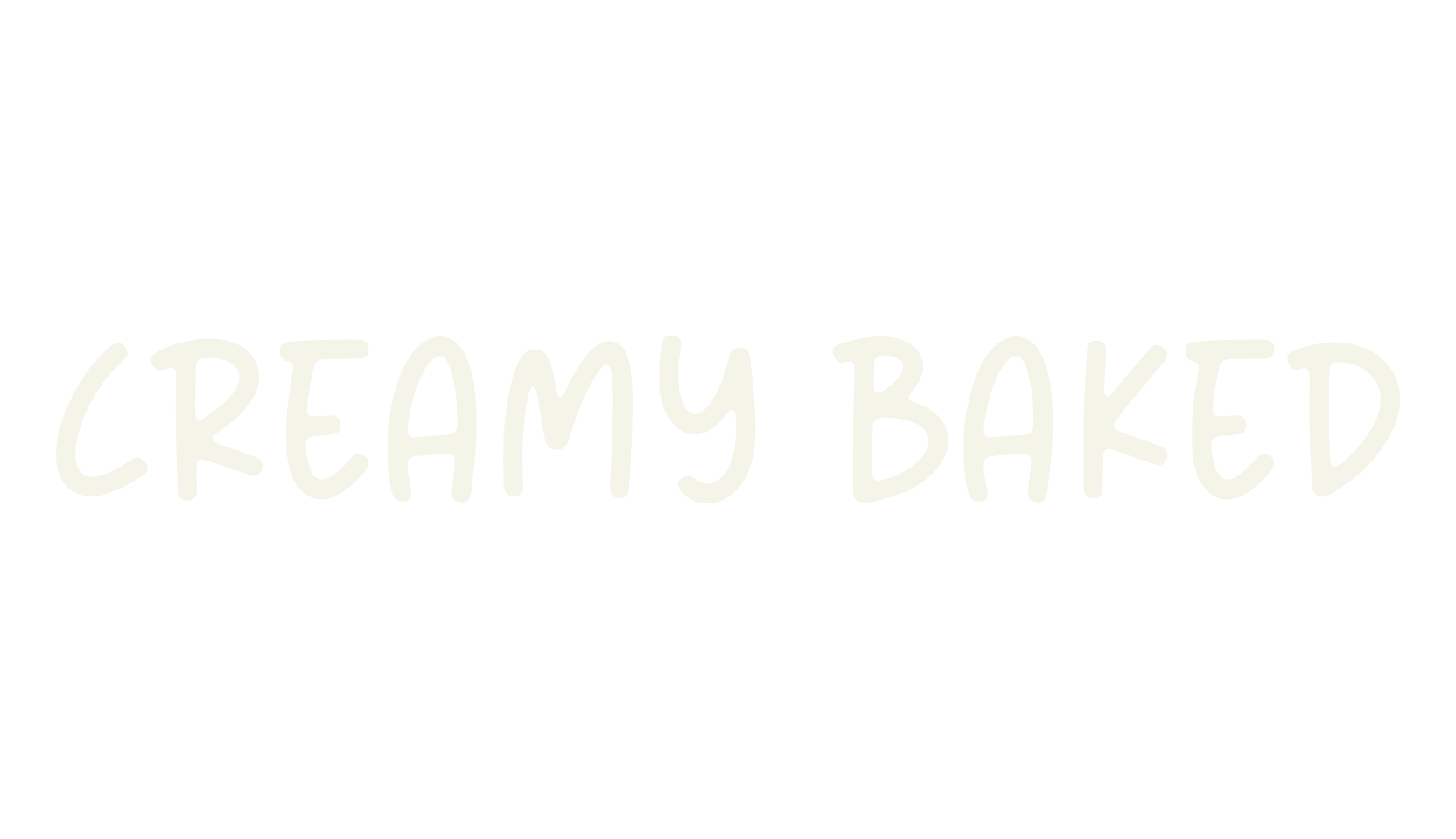 Creamy Baked, calligraphy font preview