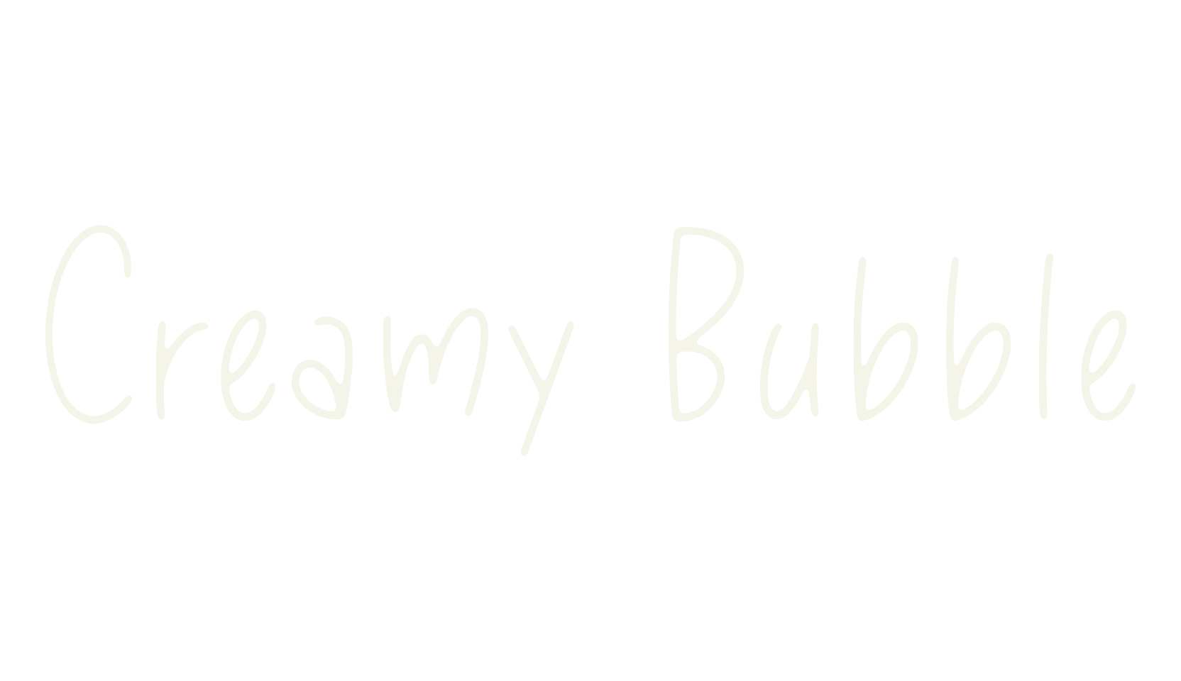 Creamy Bubble, fashion script font preview