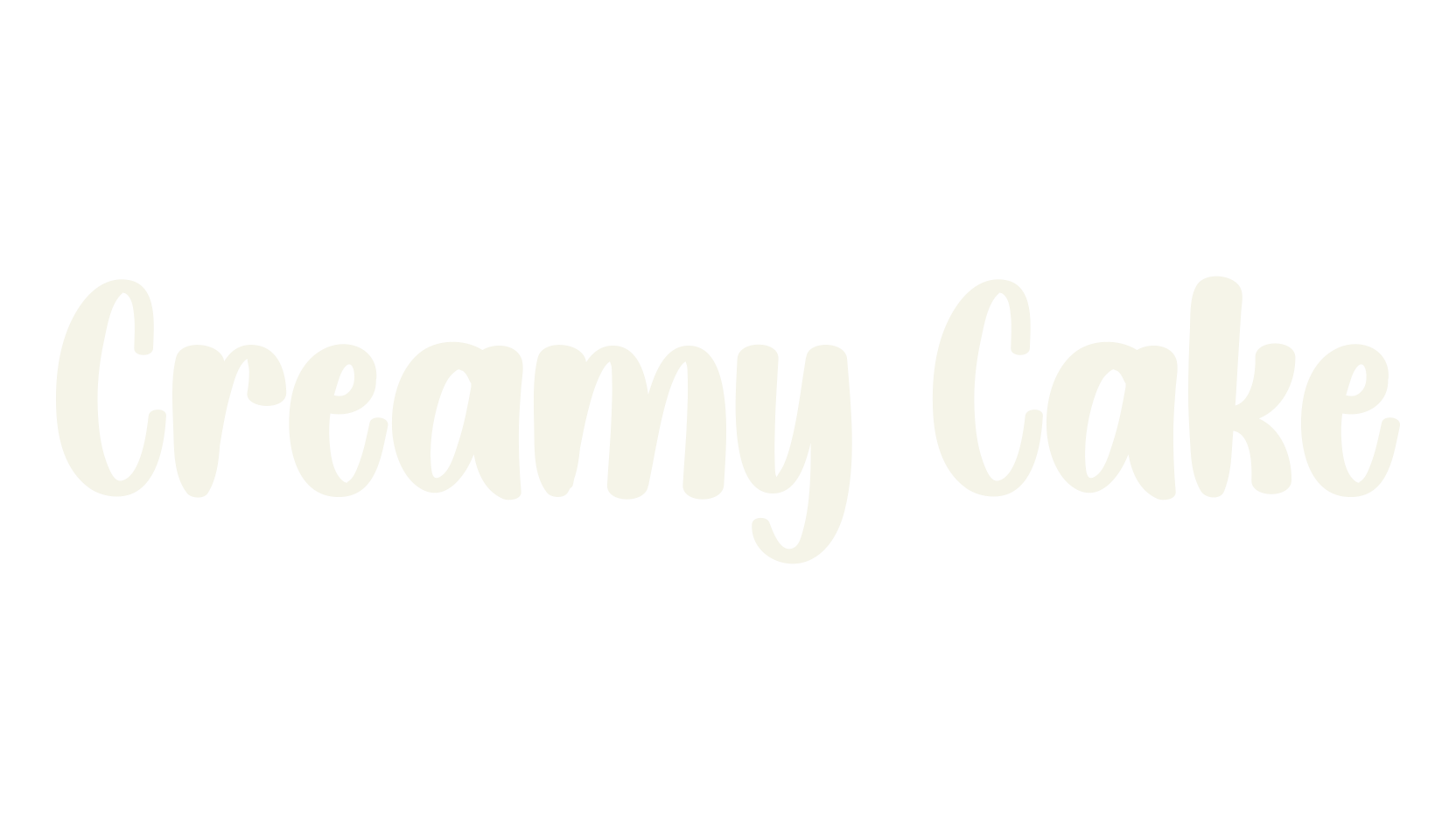 Creamy Cake, script font preview