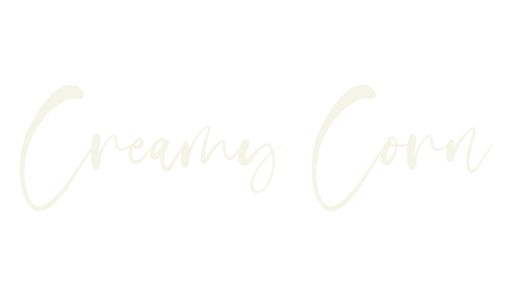 Creamy Corn, calligraphy font preview