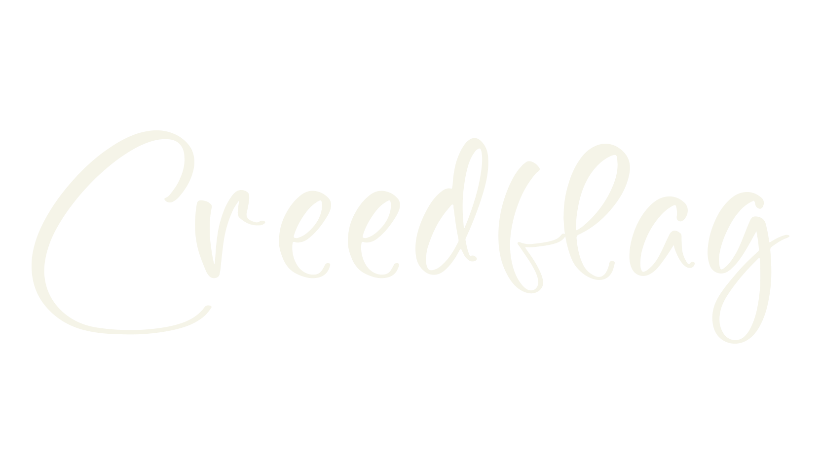 Creedflag, script font preview