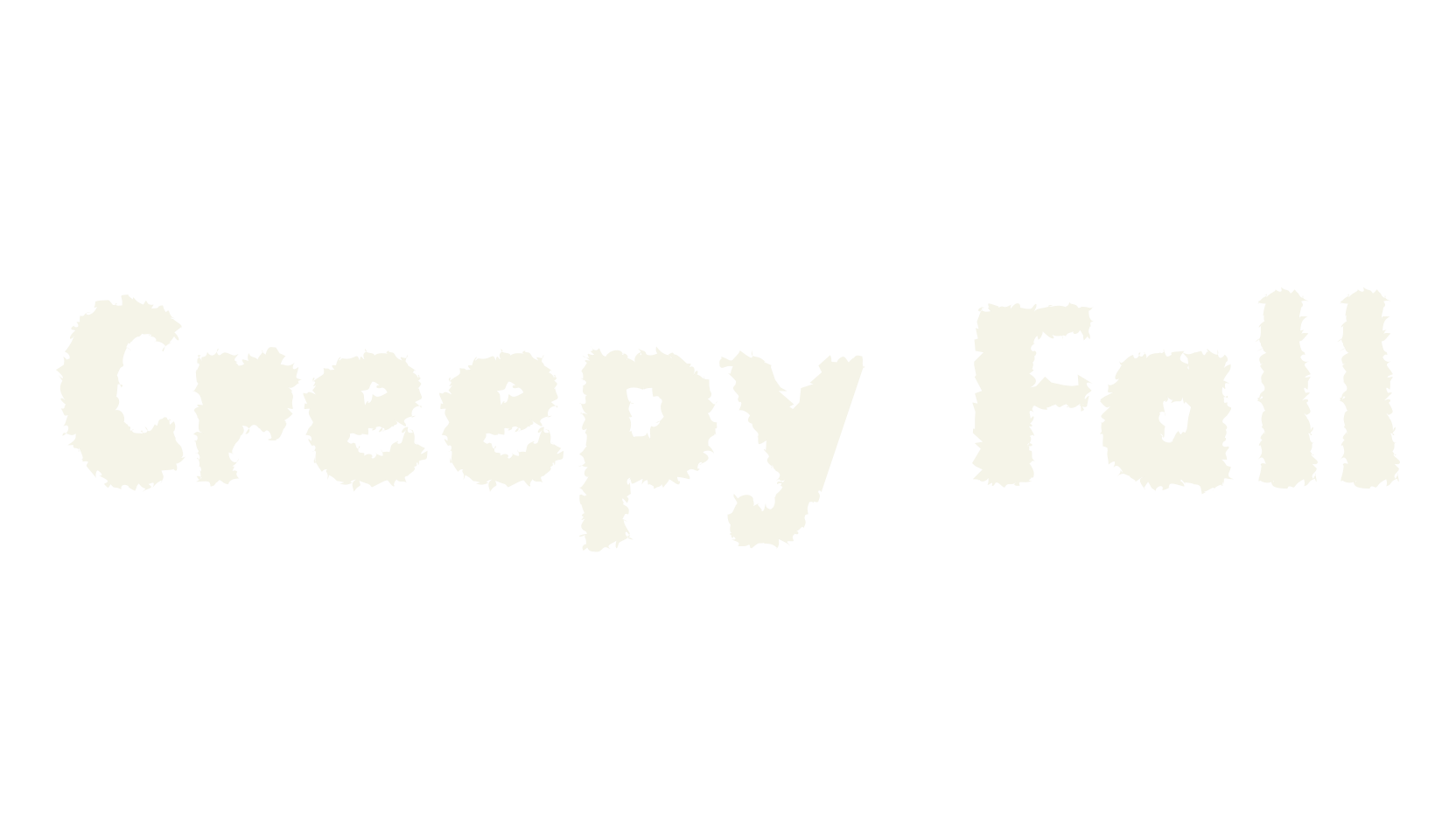 Creepy Fall, sans font preview