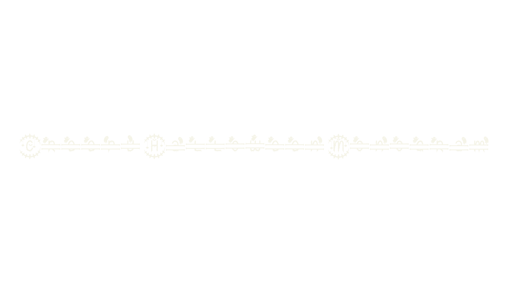 Creepy Halloween Monogram, halloween font preview