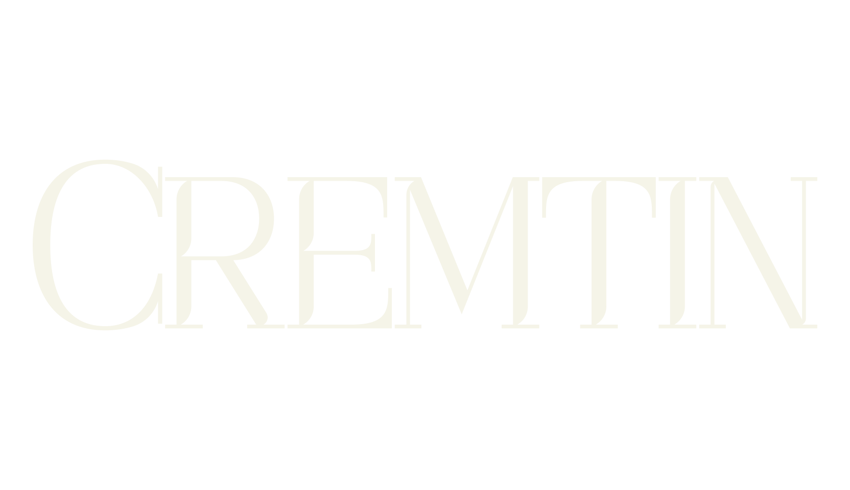Cremtin, serif font preview