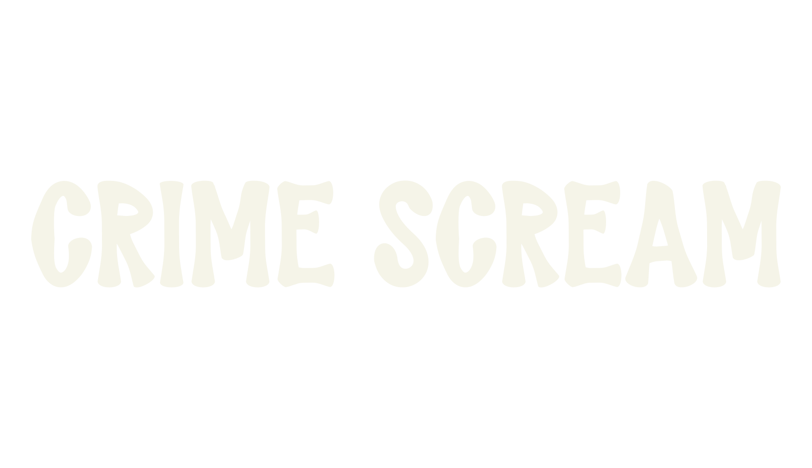Crime Scream, handwriting font preview