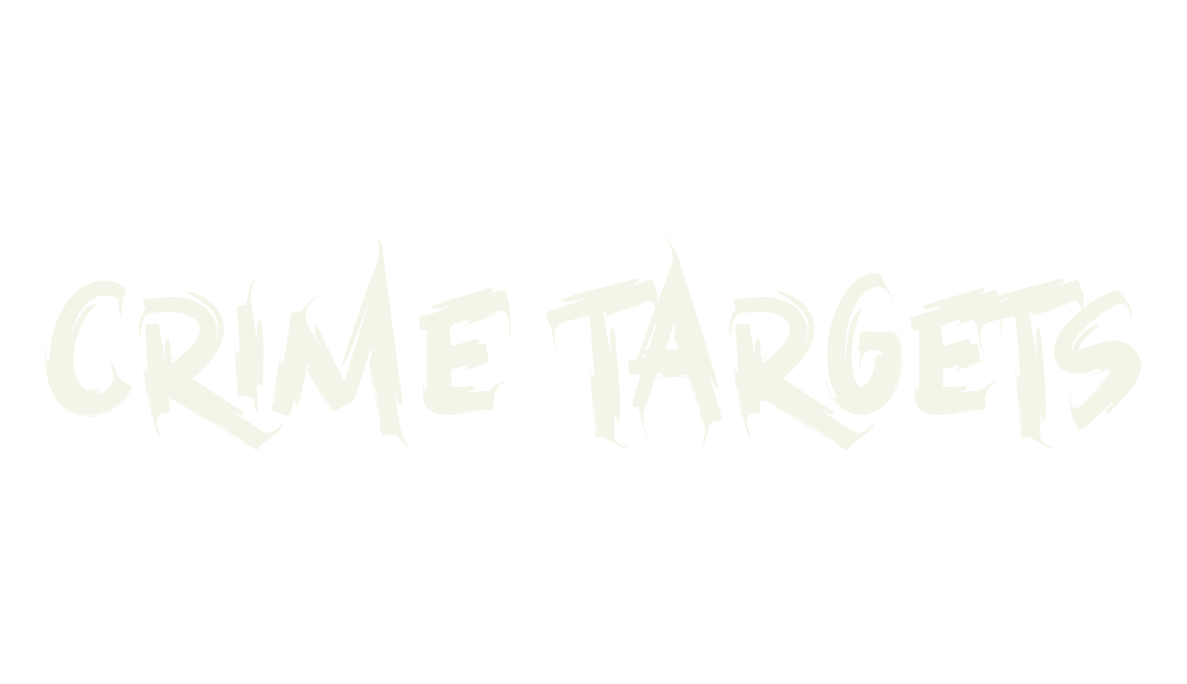 Crime Targets, horror font preview