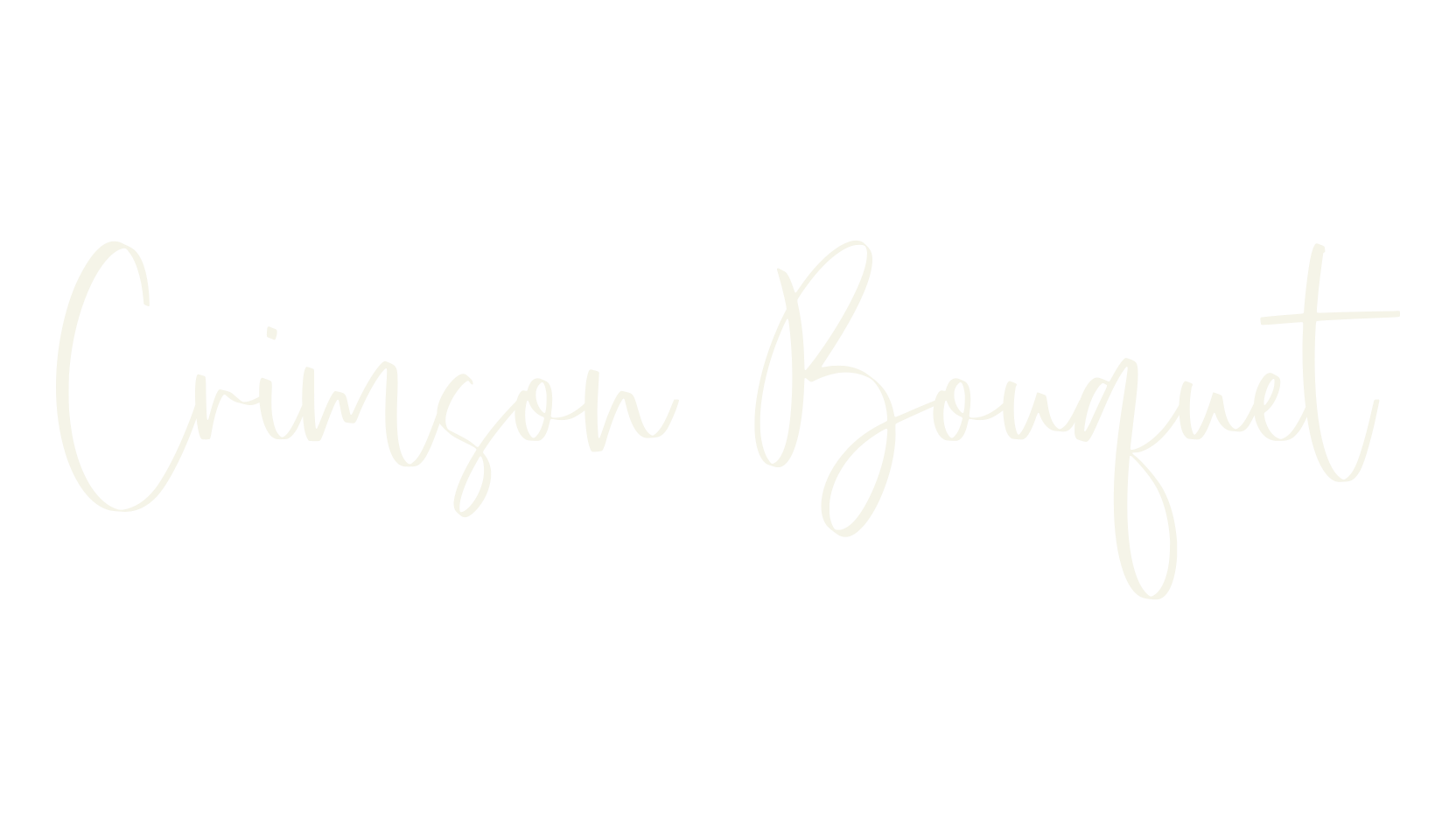 Crimson Bouquet, fashion script font preview