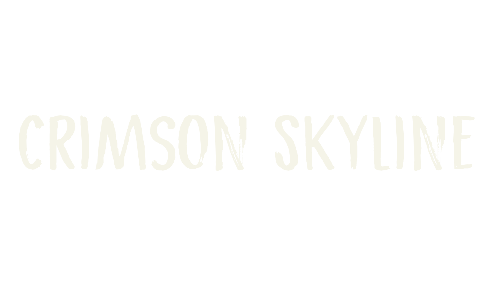 Crimson Skyline, handwritten font preview