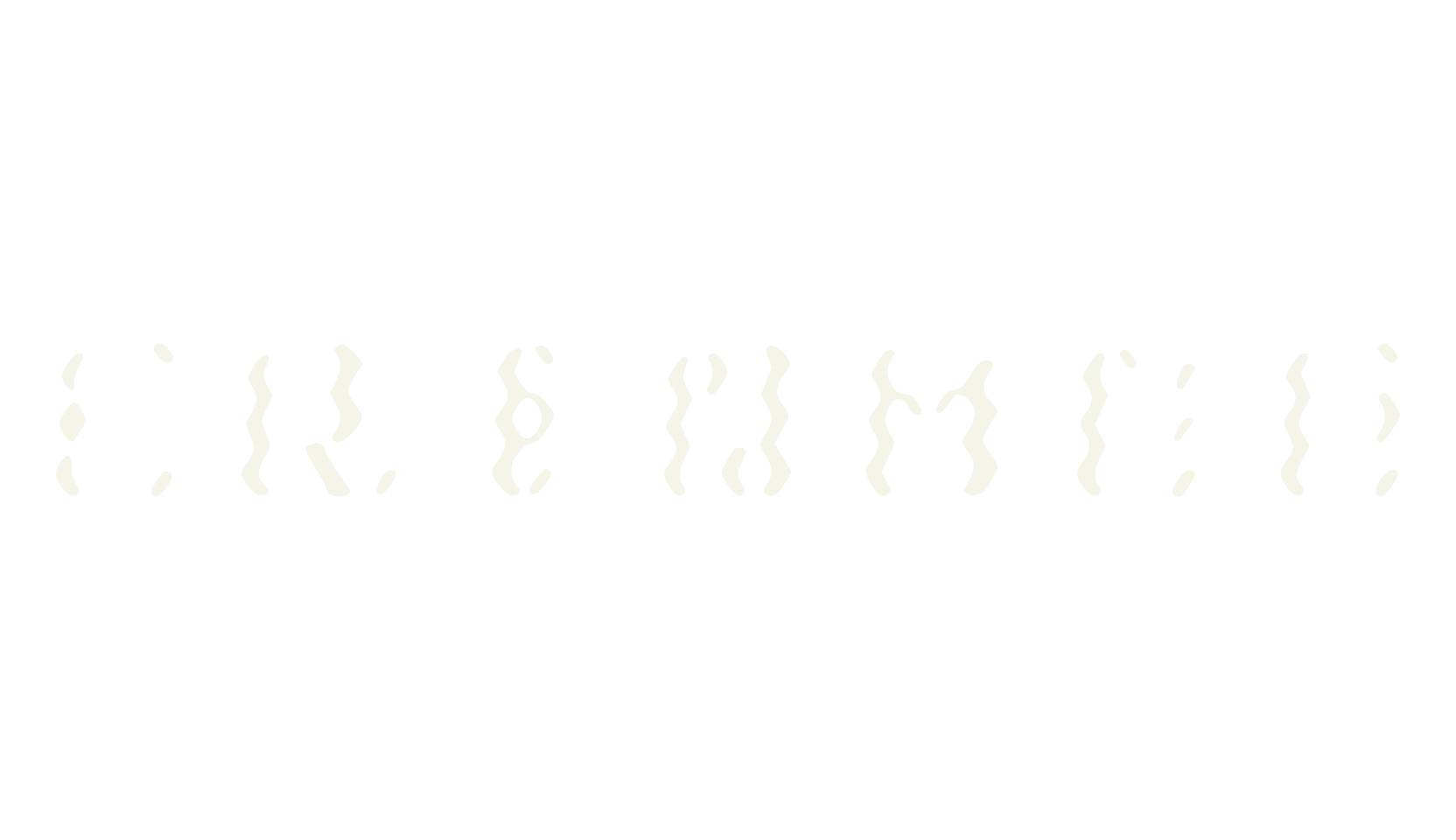 Crinkle, bizarre font preview