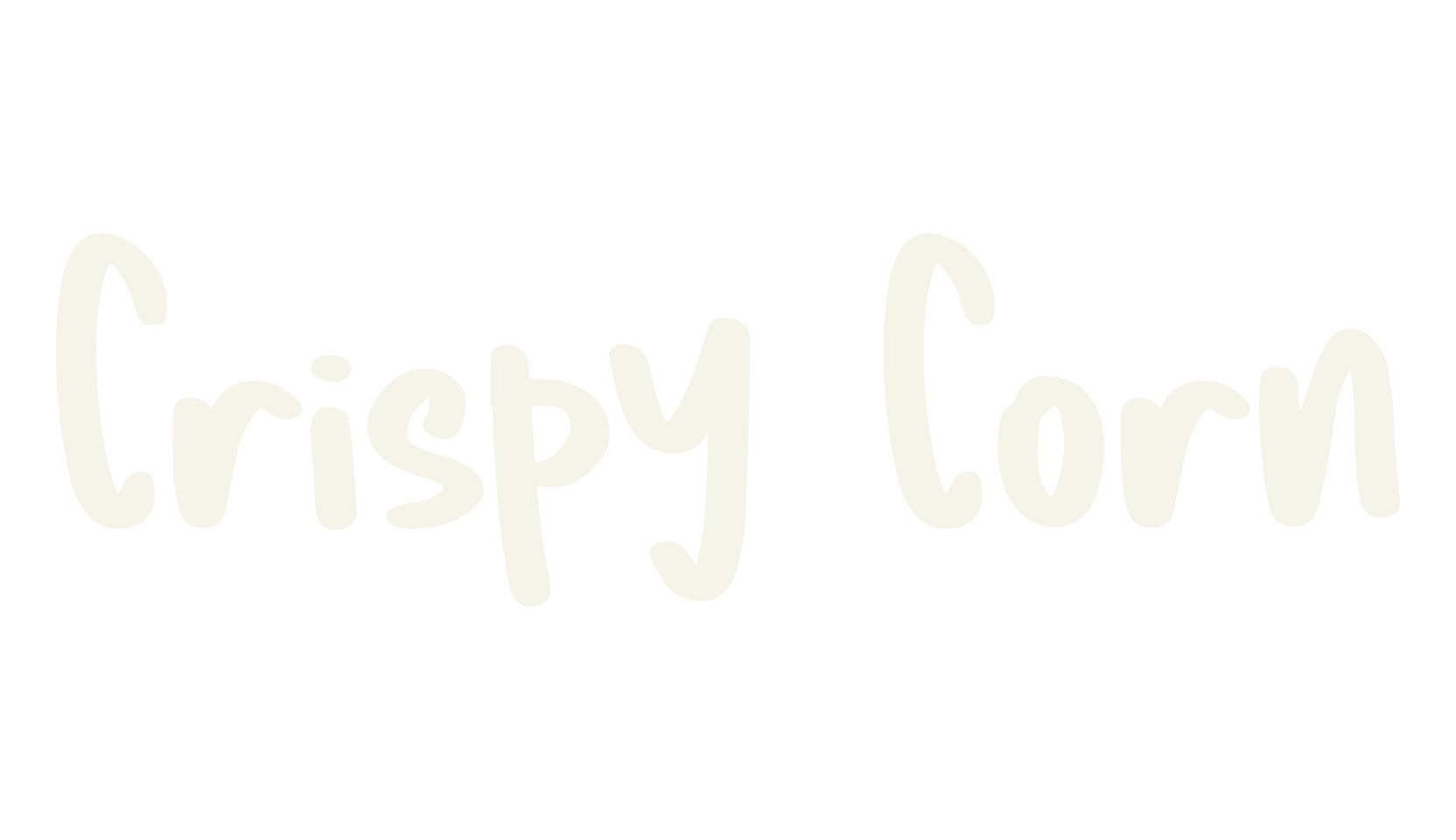 Crispy Corn, number font preview