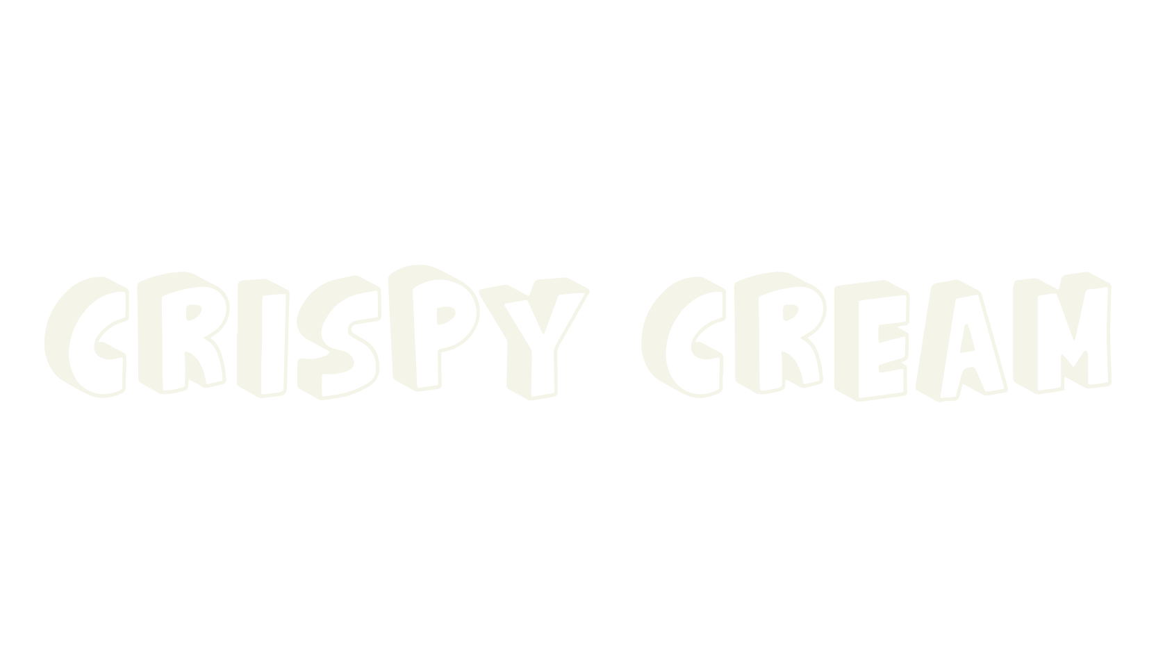 Crispy Cream, cartoon font preview