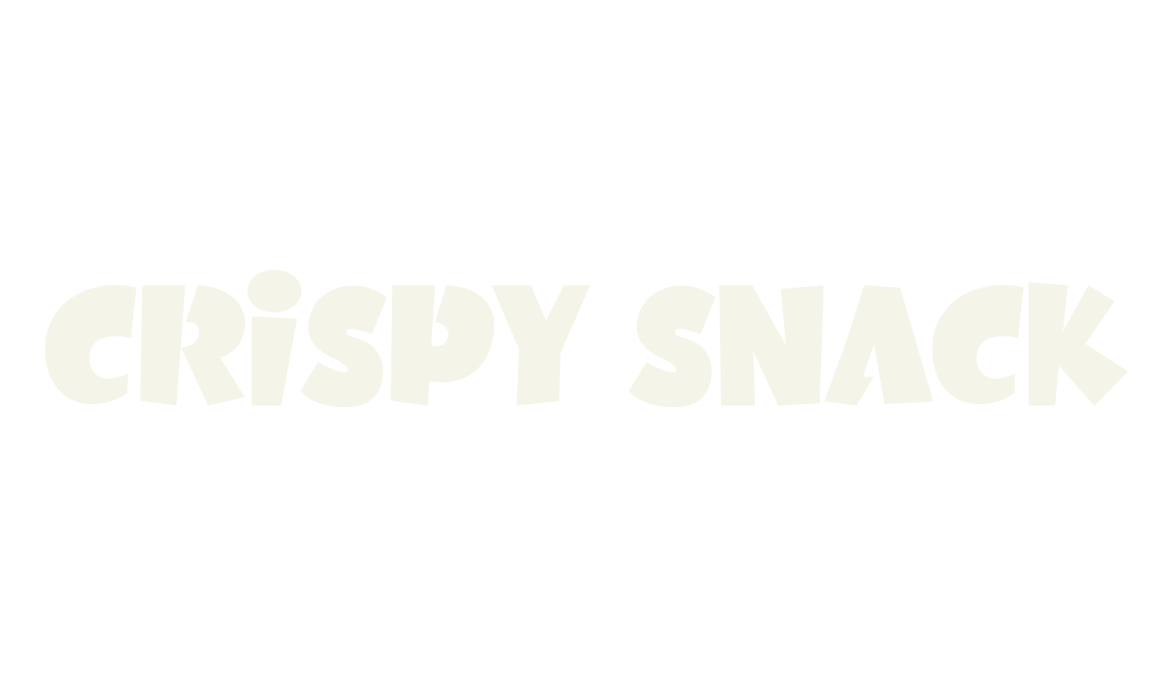 Crispy Snack, bold font preview