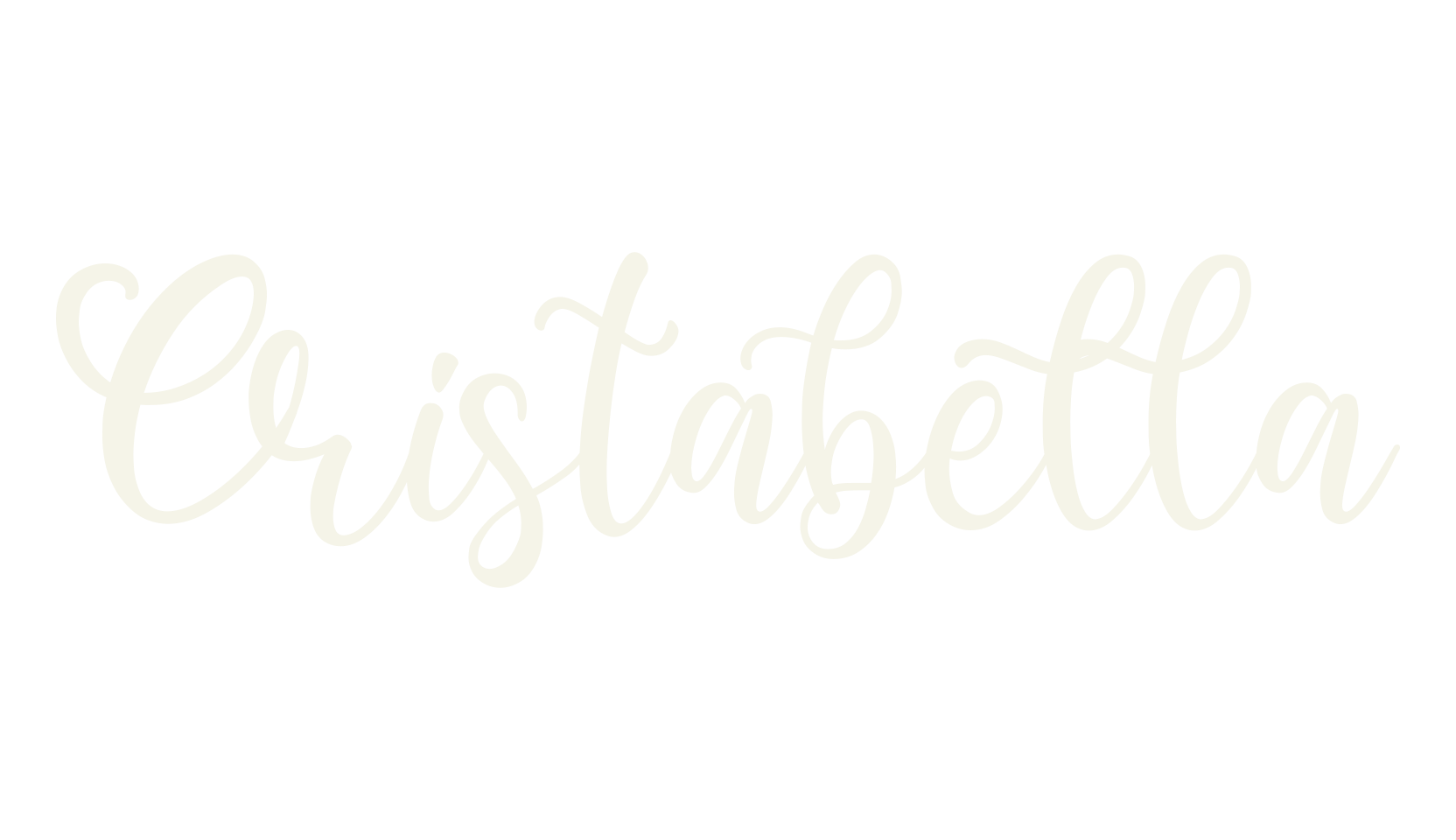 Cristabella, fashion sign font preview