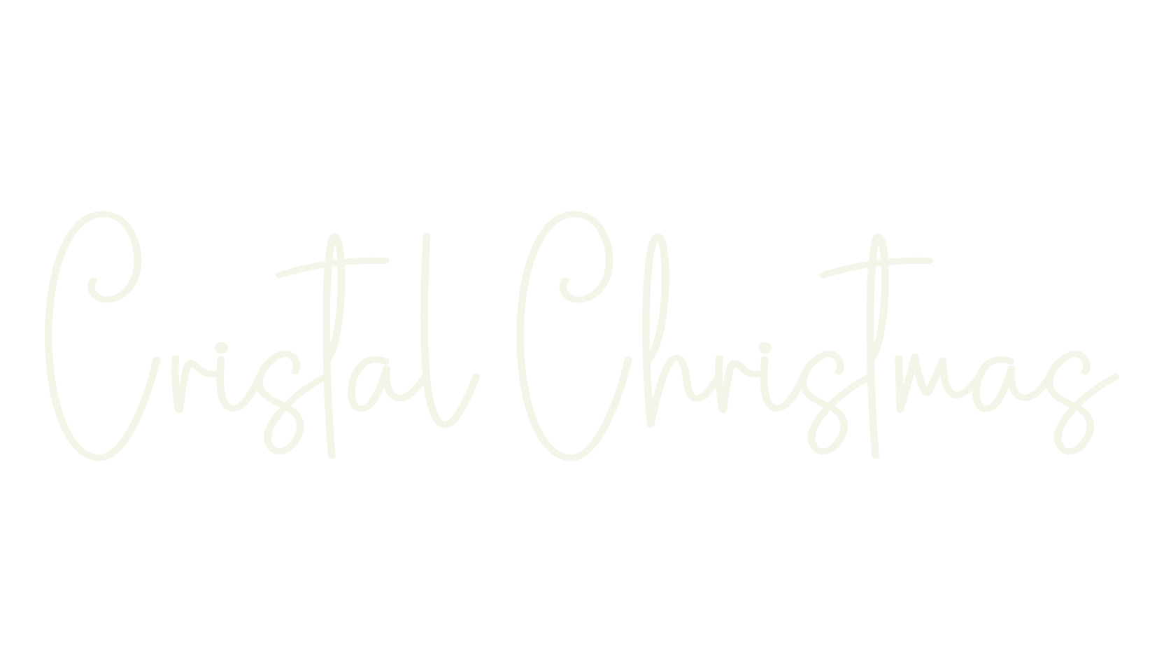Cristal Christmas, calligraphy font preview