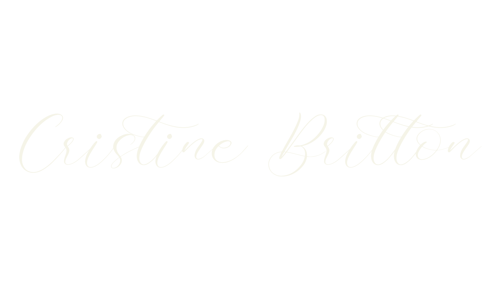 Cristine Britton, calligraphy font preview