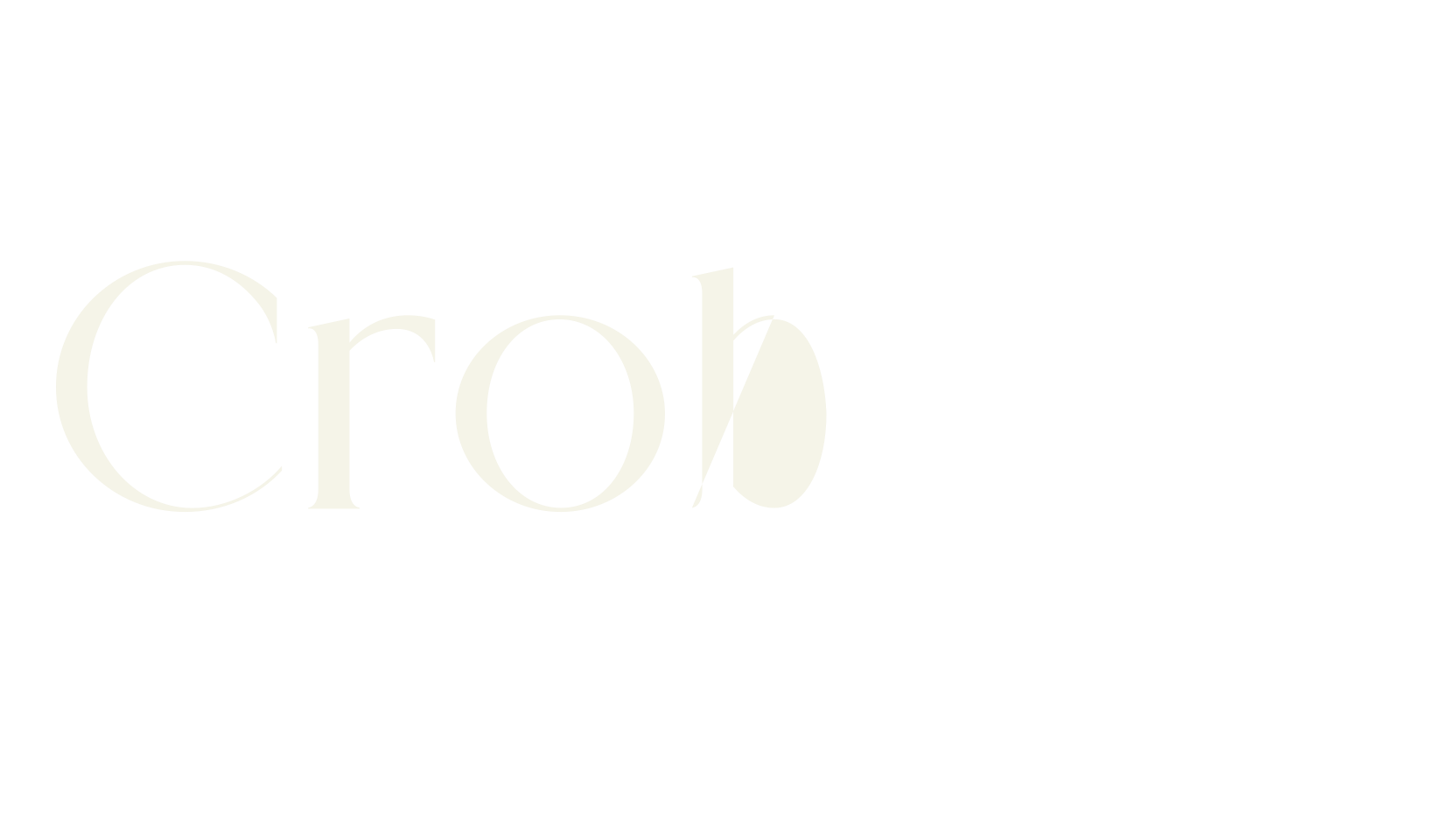 Crobery, modern font preview