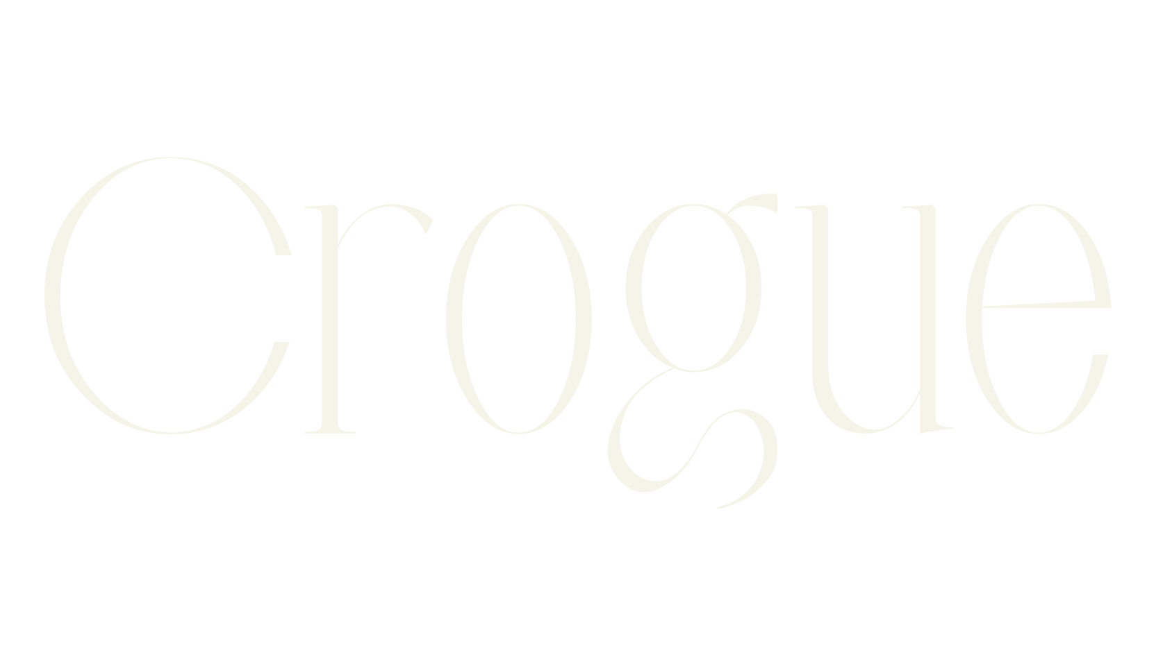 Crogue, cool font preview