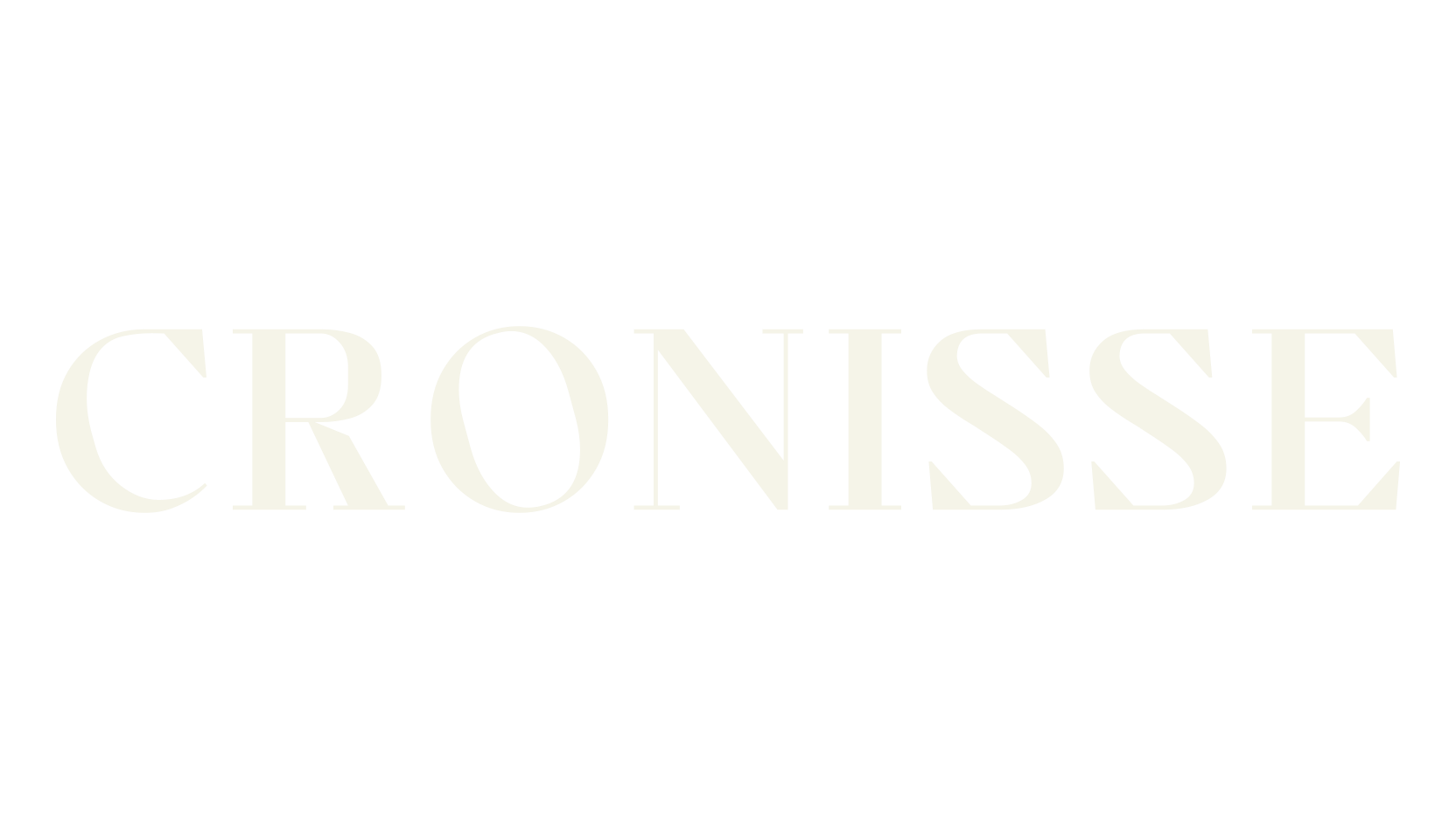 Cronisse, serif font preview
