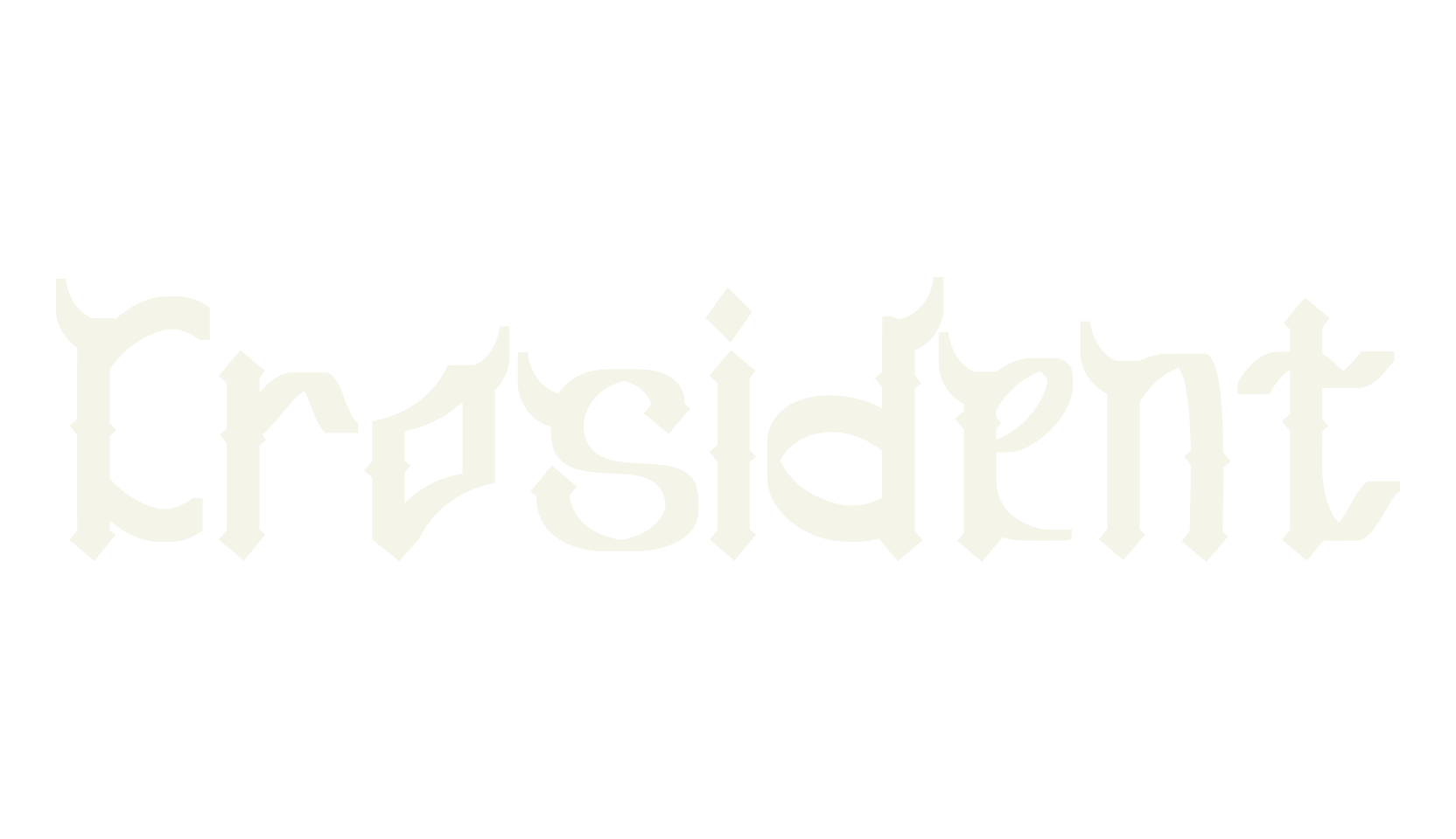 Crosident, tattoo font preview