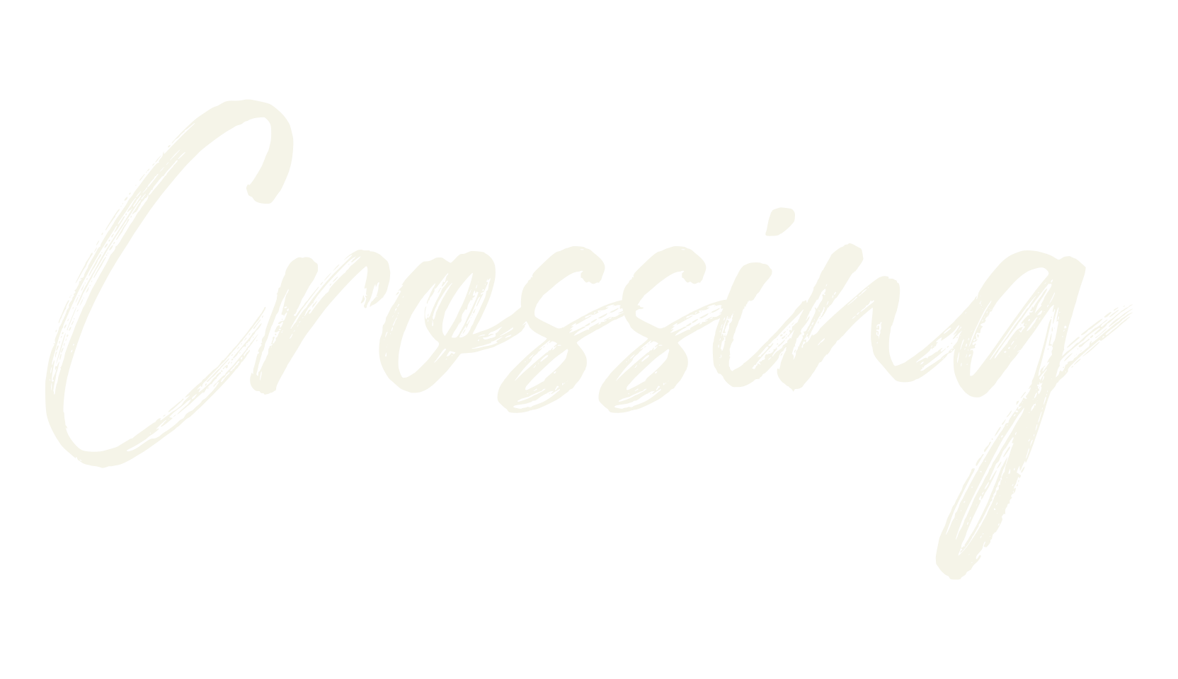 Crossing, brush font preview