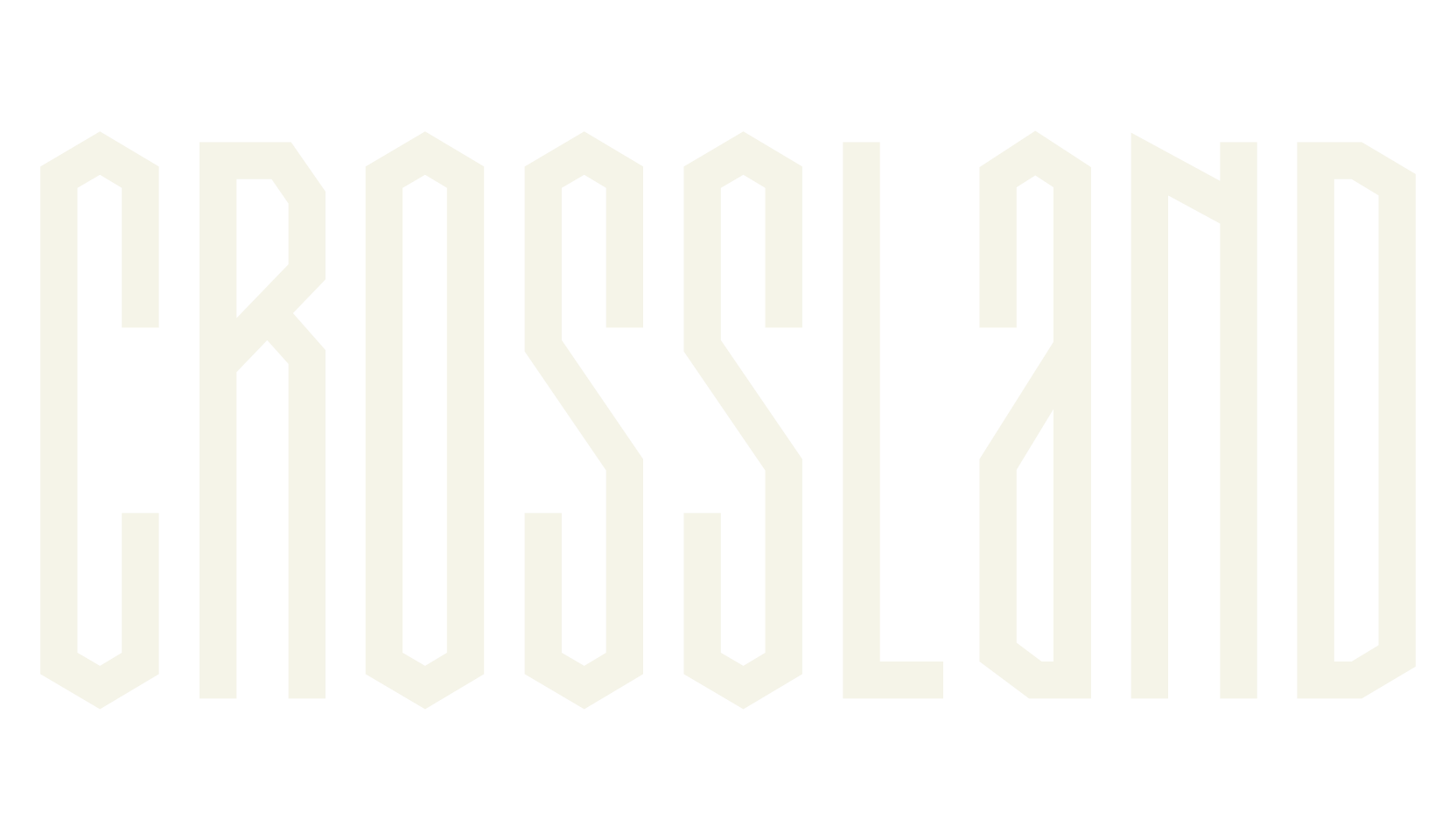 Crossland, gaming font preview