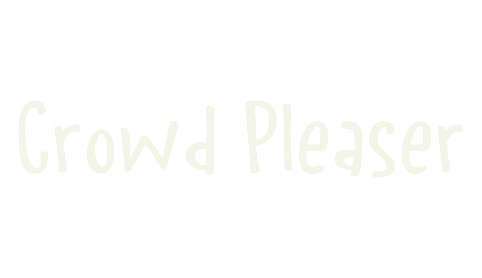 Crowd Pleaser, handwritten font preview