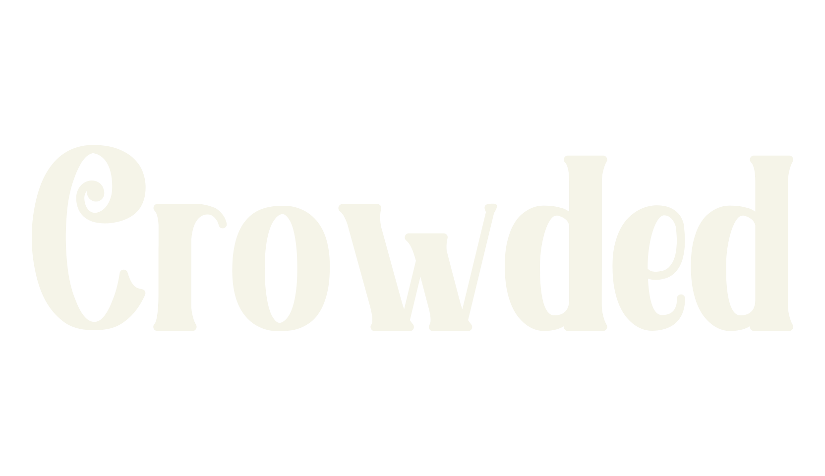Crowded, display market font preview