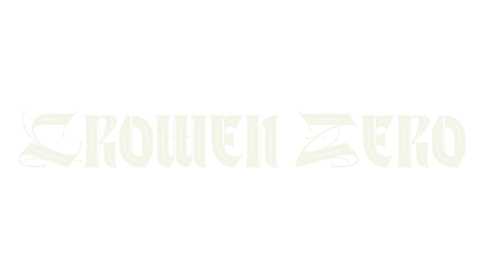 Crowen Zero, tattoo font preview