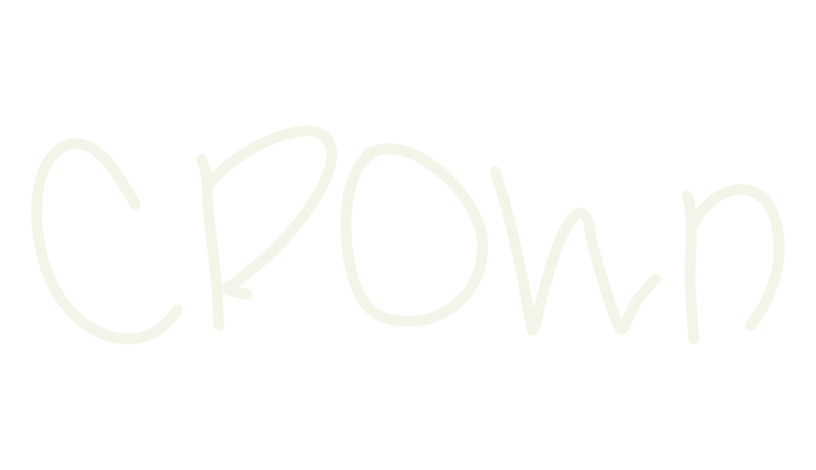 Crown, handwritten font preview