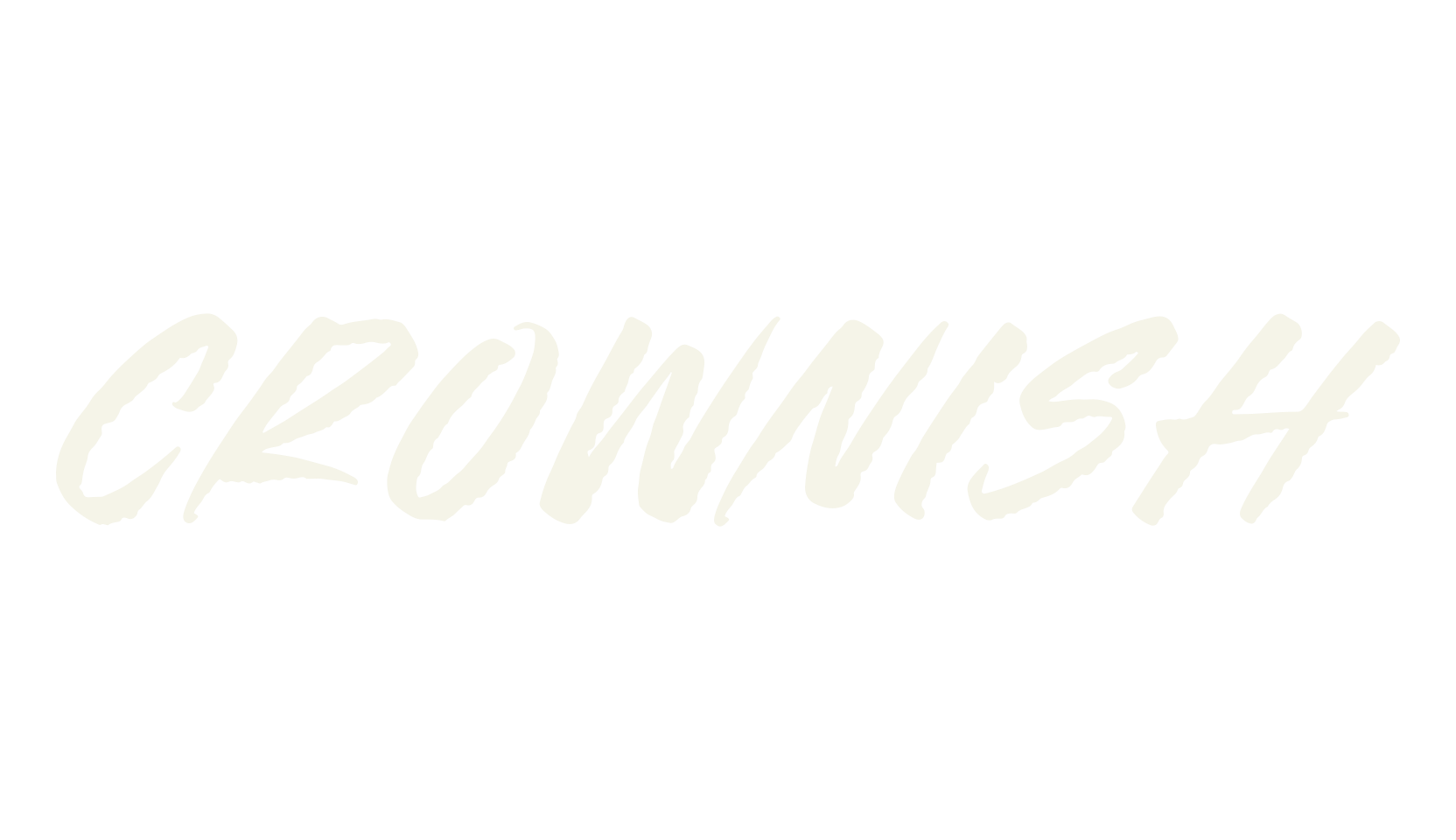Crownish, script font preview